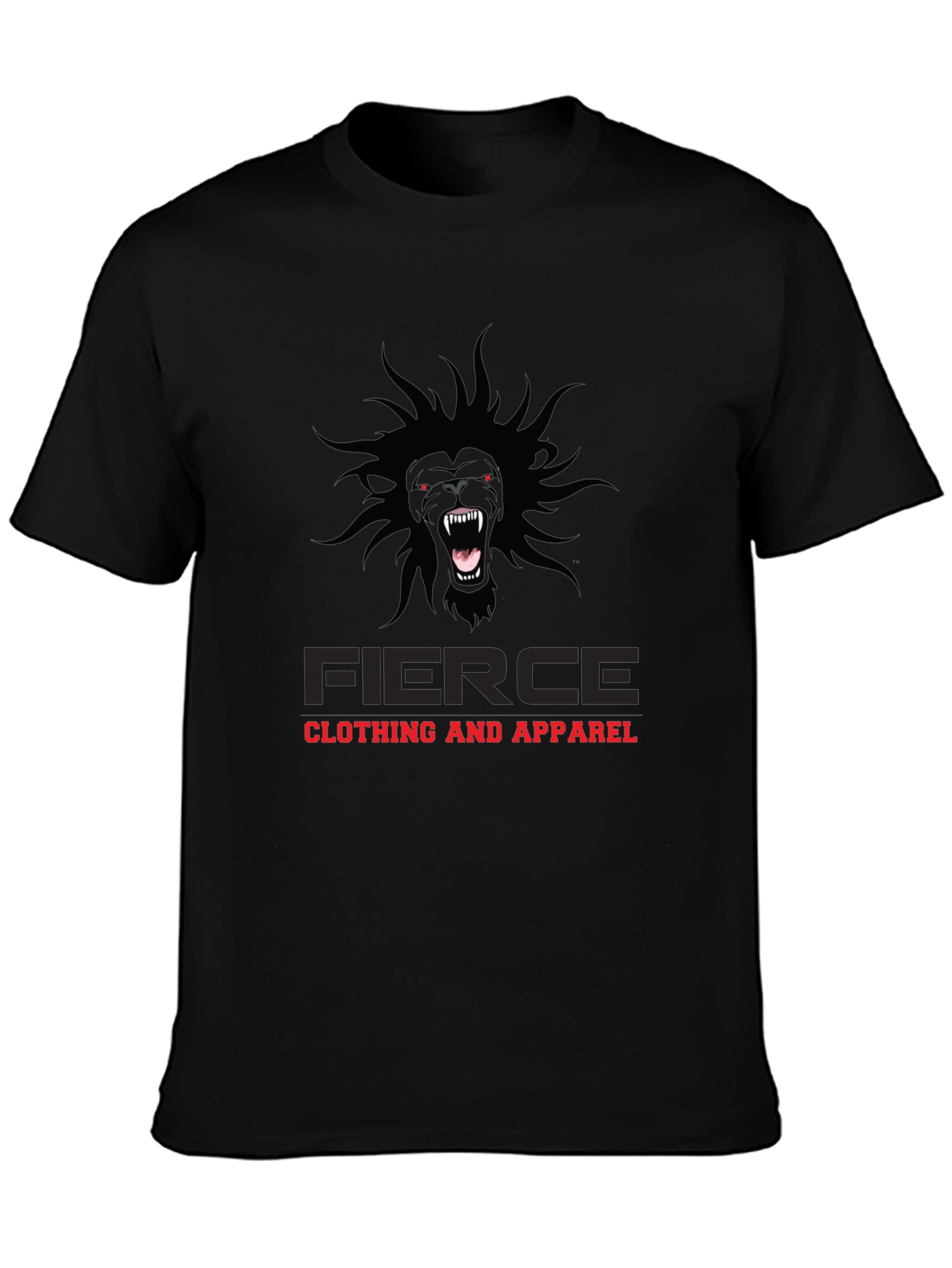 Fierce Clothing Graphic Tee - Black Lion