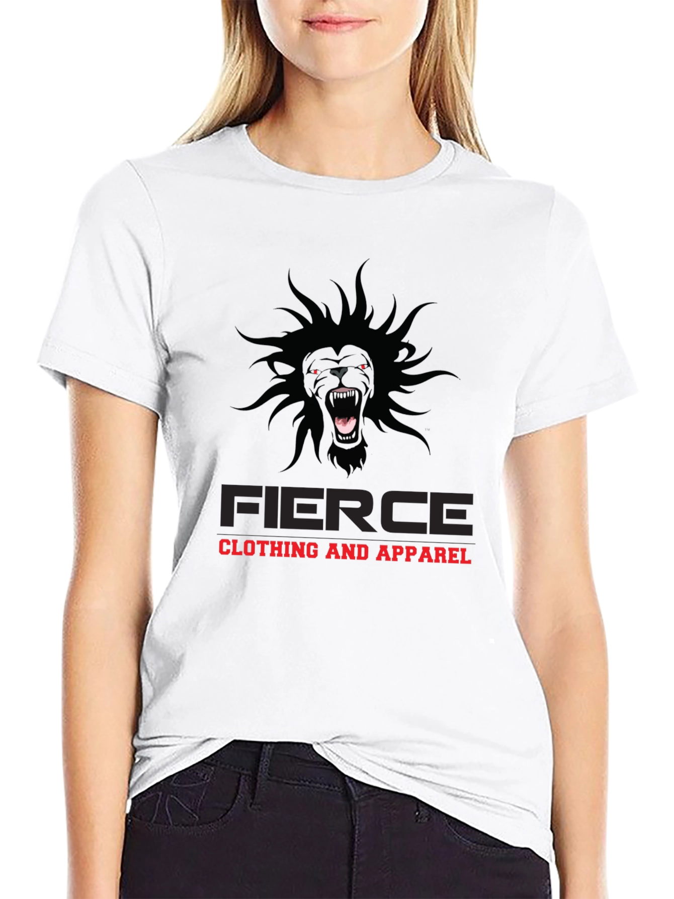 Fierce Clothing Graphic Tee - Black Lion