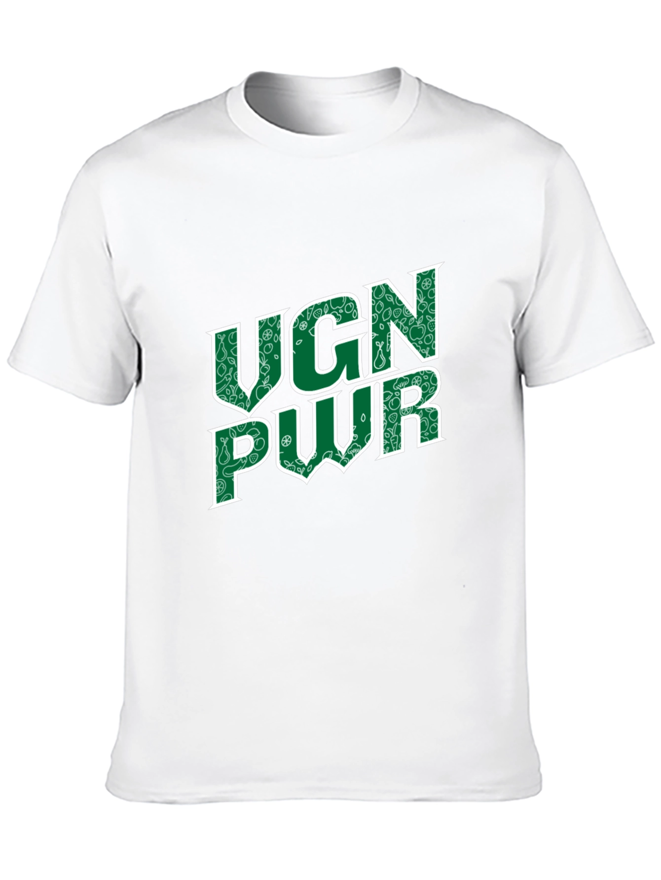 Vegan Power Black T-Shirt - UGN PWR Design