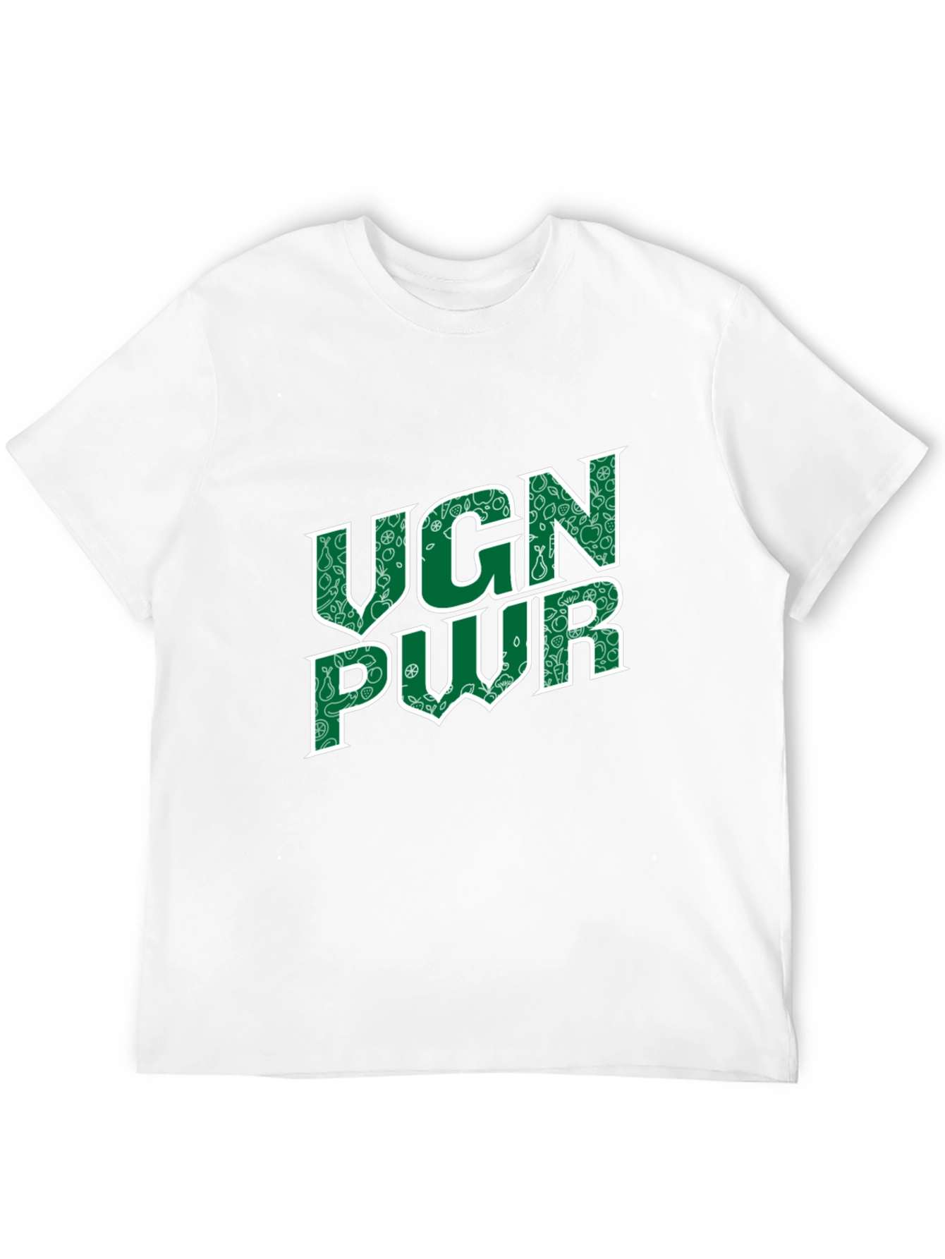 Vegan Power Black T-Shirt - UGN PWR Design