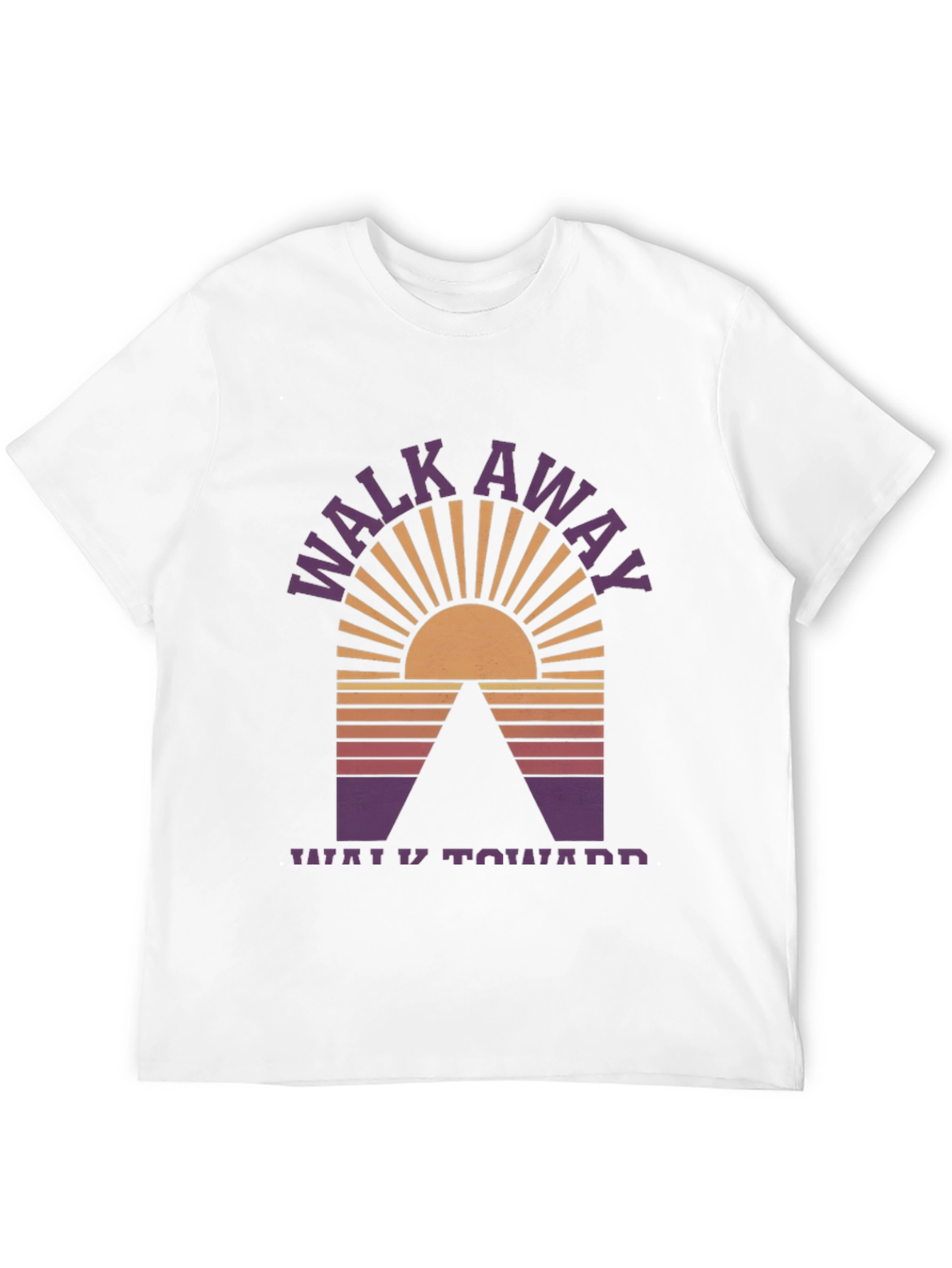 Walk Away Graphic Tee - Black Cotton Blend T-Shirt