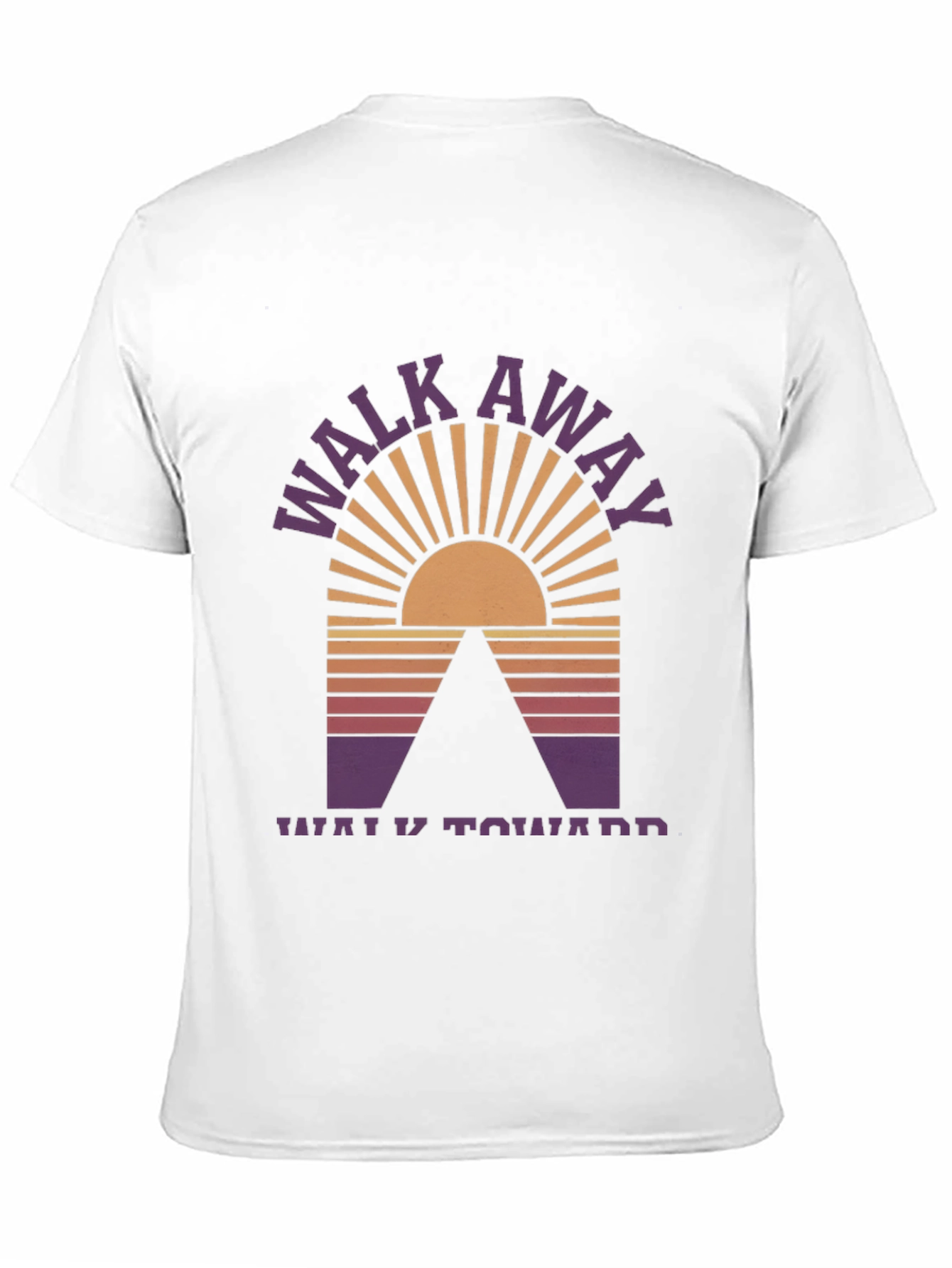 Walk Away Graphic Tee - Black Cotton Blend T-Shirt