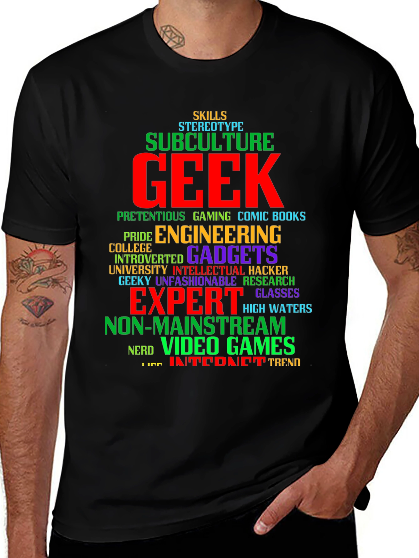 Geek Subculture Graphic T-Shirt