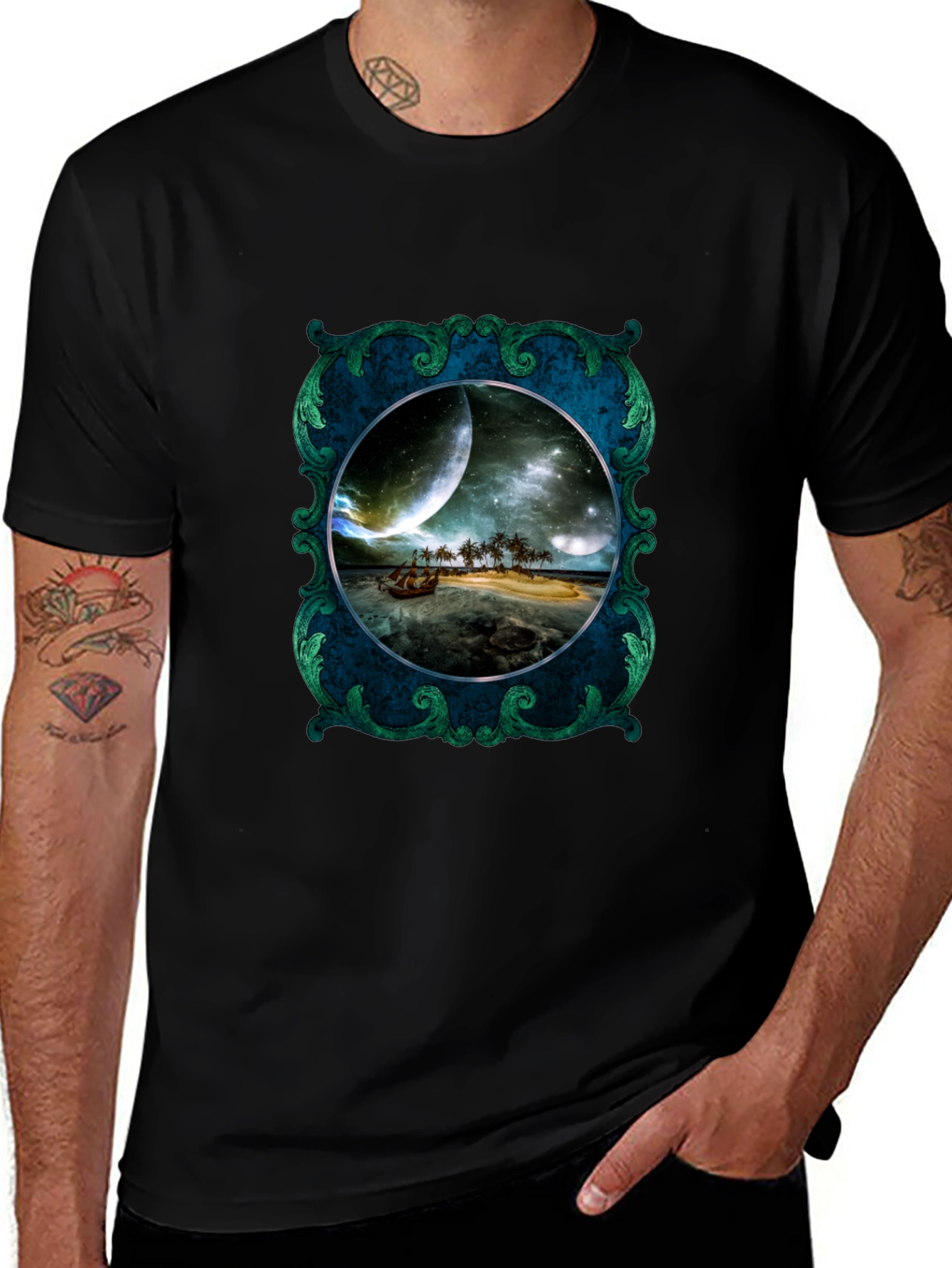 Fantasy Island Framed Graphic Tee