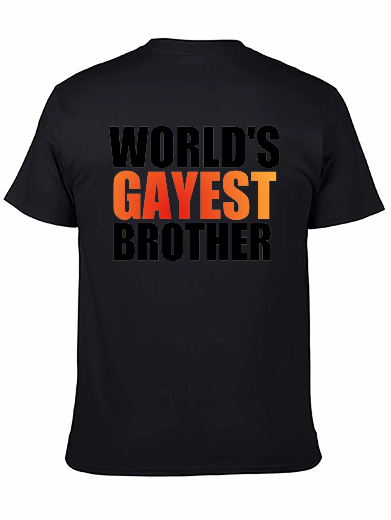Worlds Gayest Brother Graphic Tee - Black