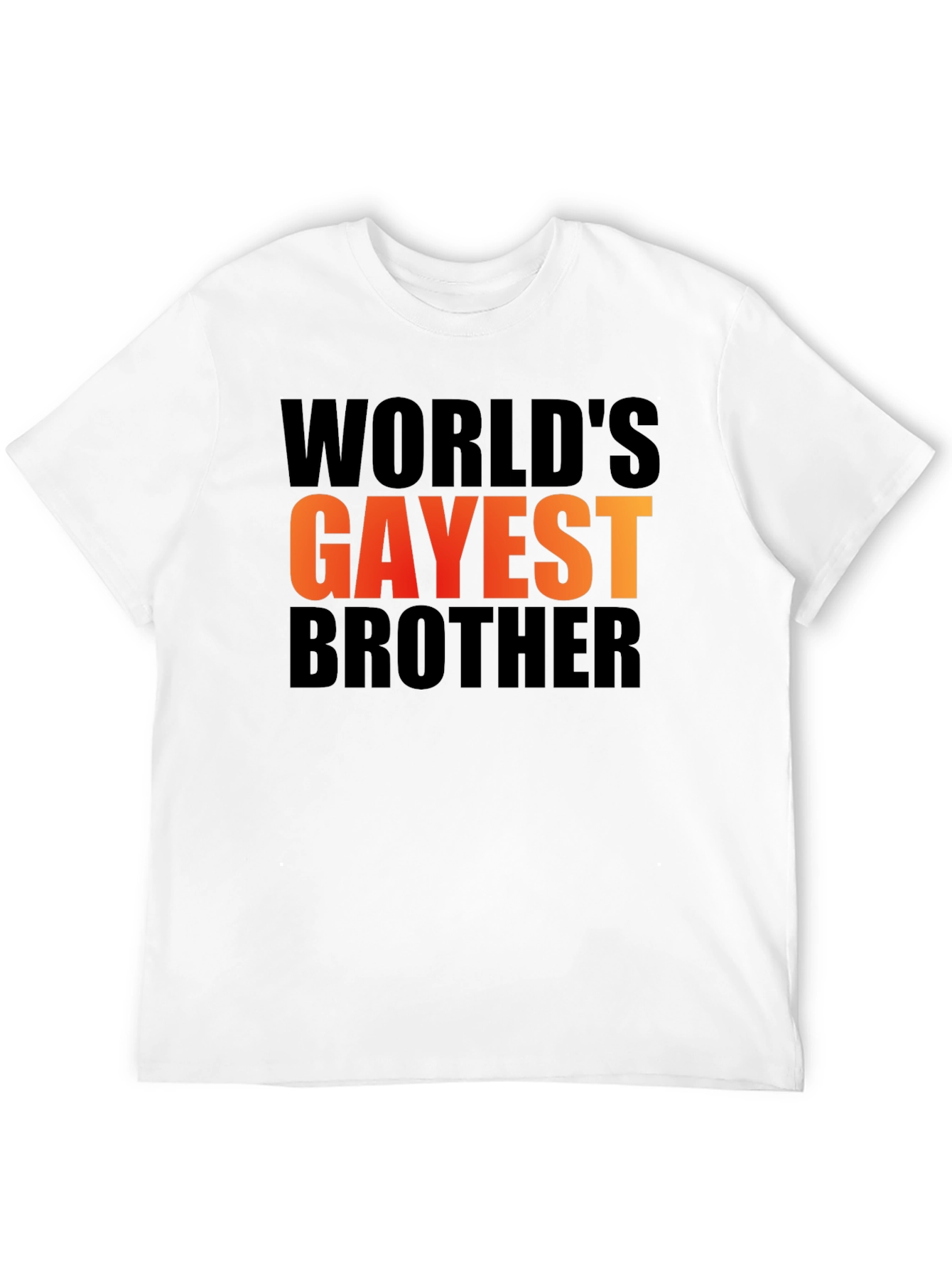Worlds Gayest Brother Graphic Tee - Black