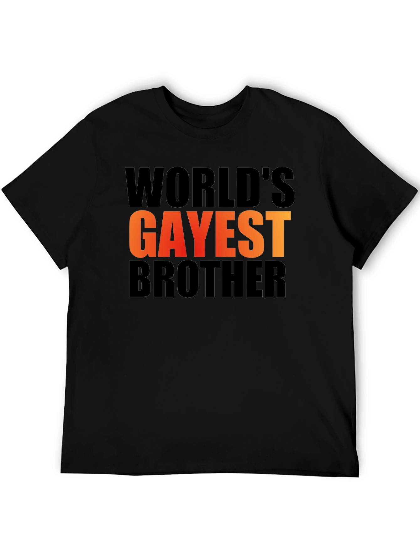 Worlds Gayest Brother Graphic Tee - Black