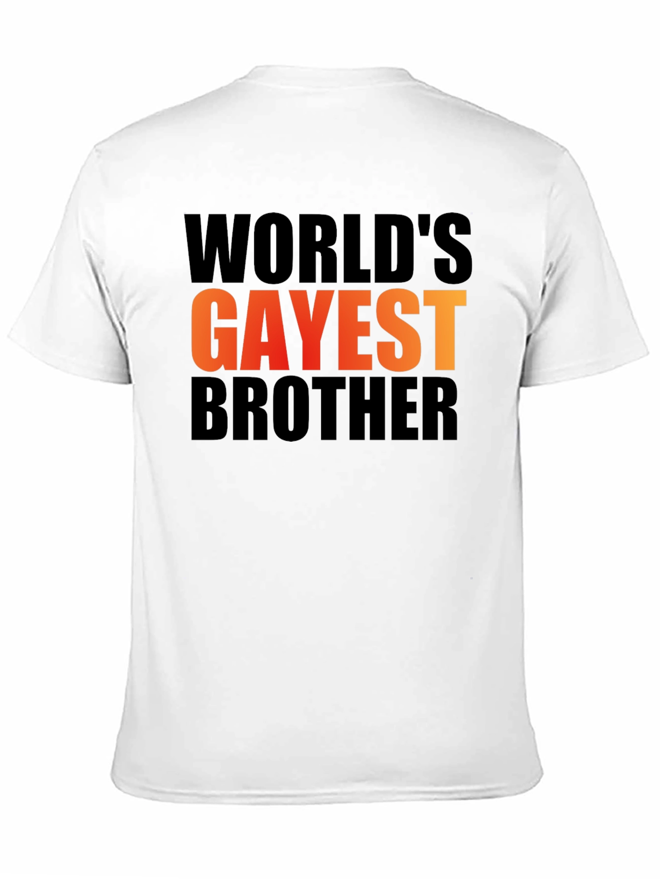Worlds Gayest Brother Graphic Tee - Black