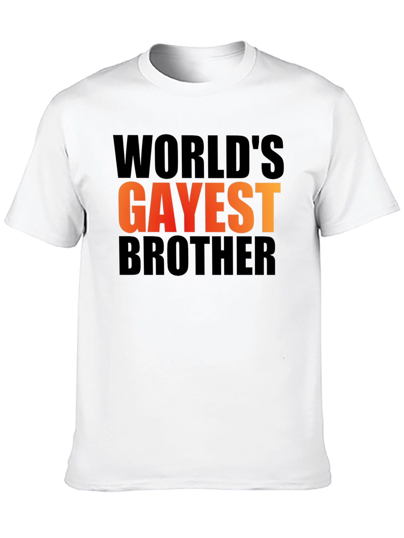 Worlds Gayest Brother Graphic Tee - Black