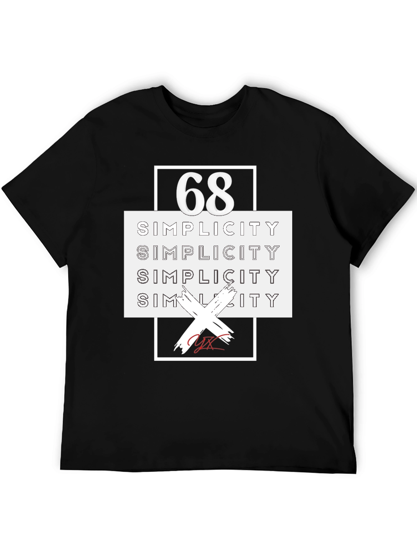 68 Simplicity Graphic Tee - Modern Streetwear Style