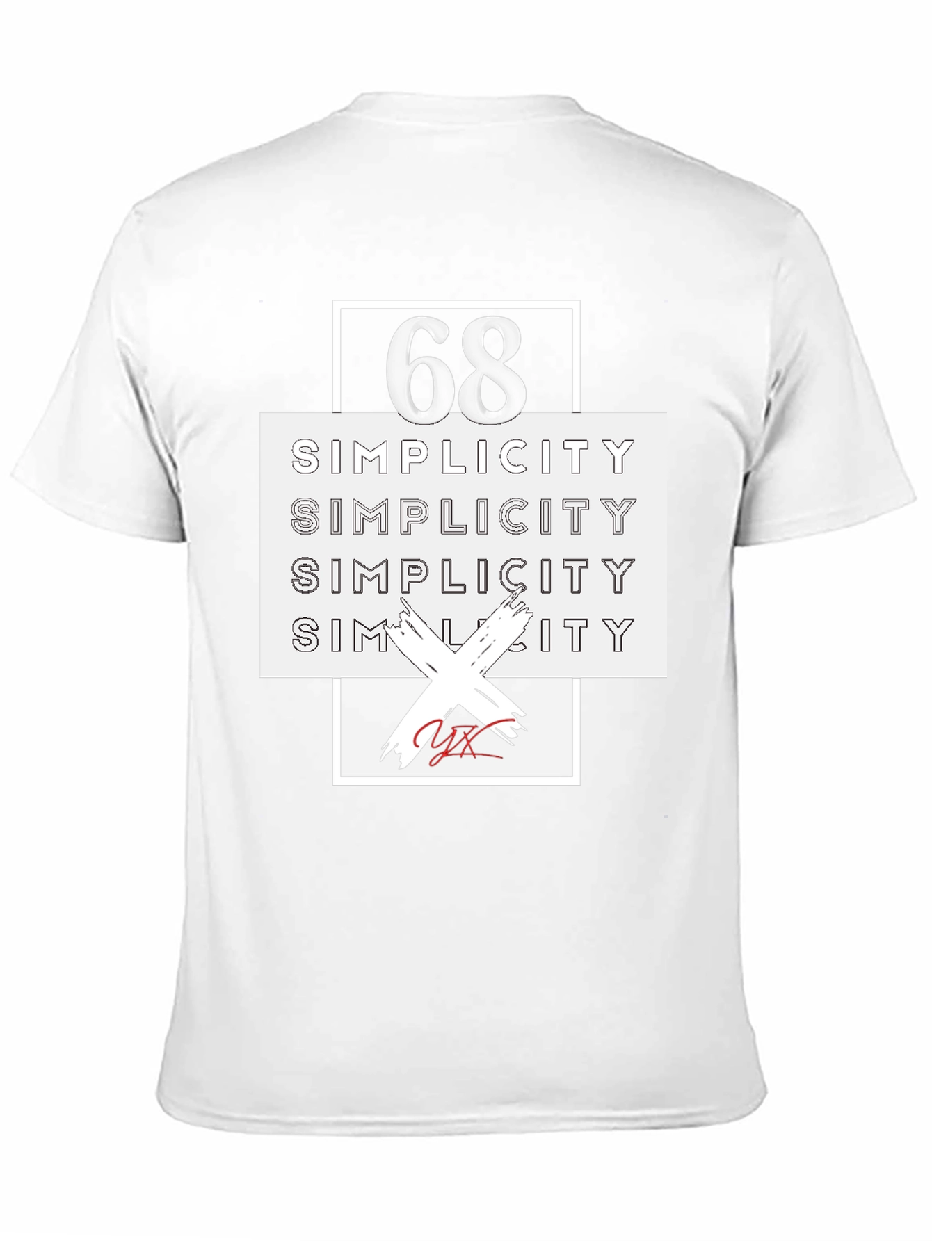 68 Simplicity Graphic Tee - Modern Streetwear Style