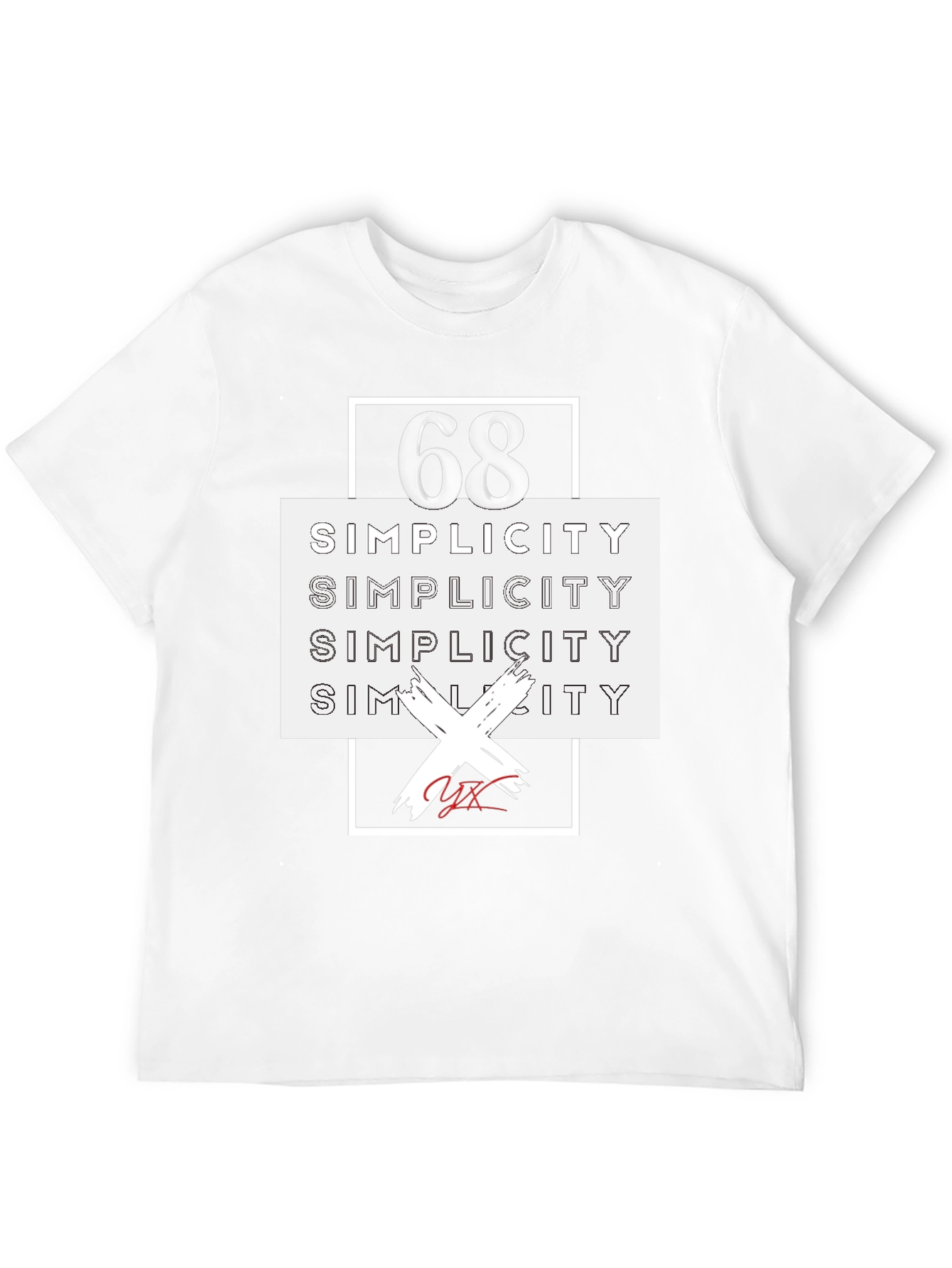 68 Simplicity Graphic Tee - Modern Streetwear Style