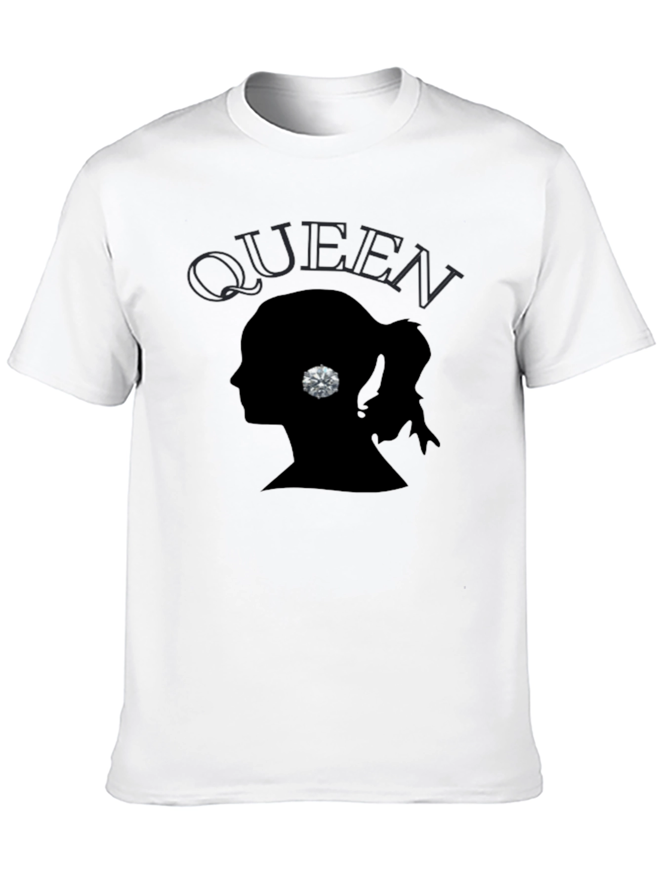 Queen Silhouette Graphic Print Mens T-Shirt