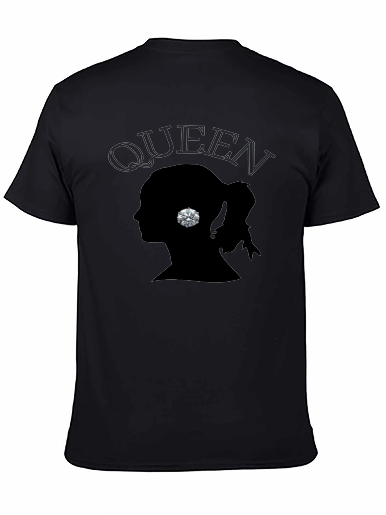 Queen Silhouette Graphic Print Mens T-Shirt