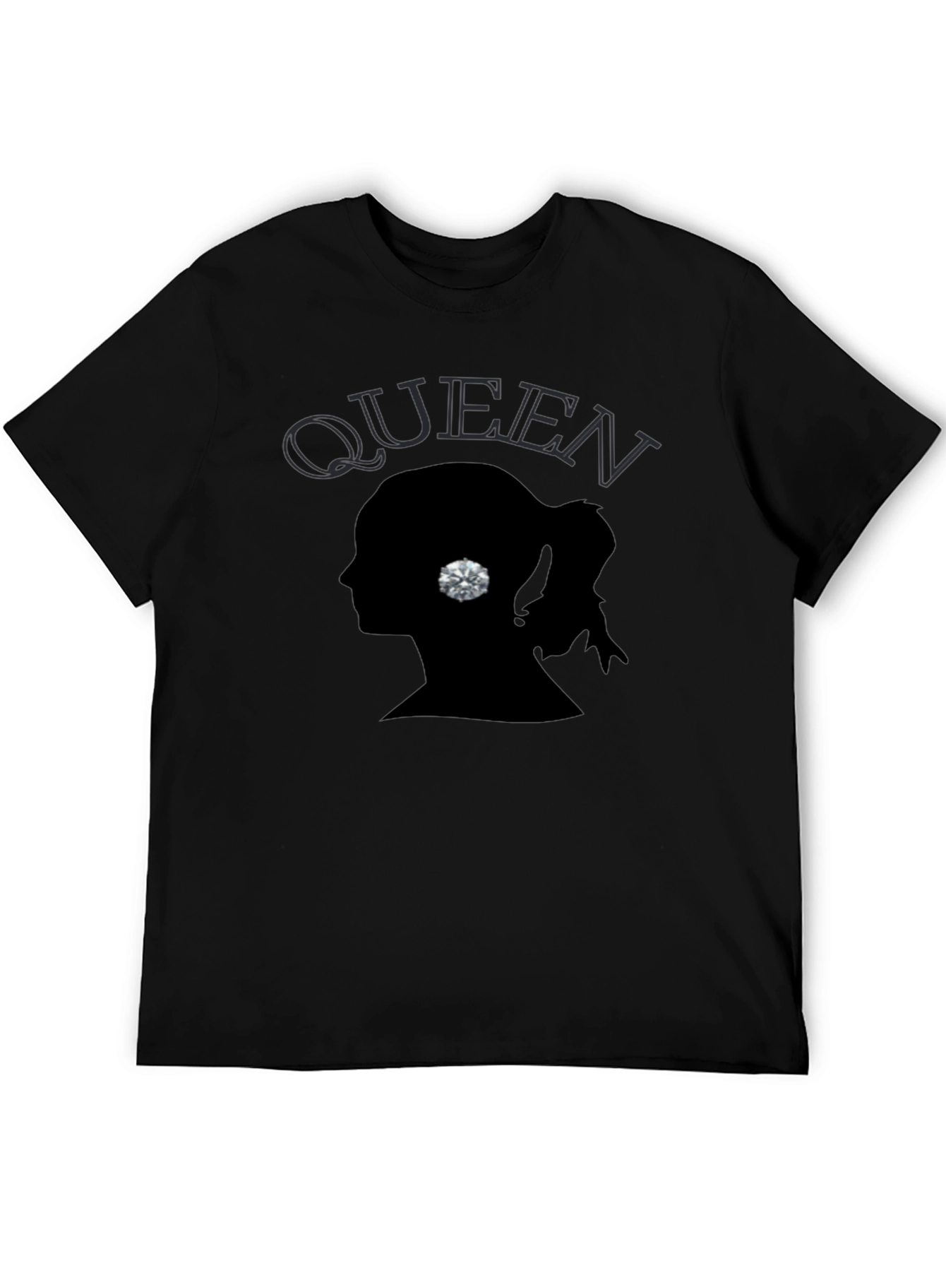 Queen Silhouette Graphic Print Mens T-Shirt