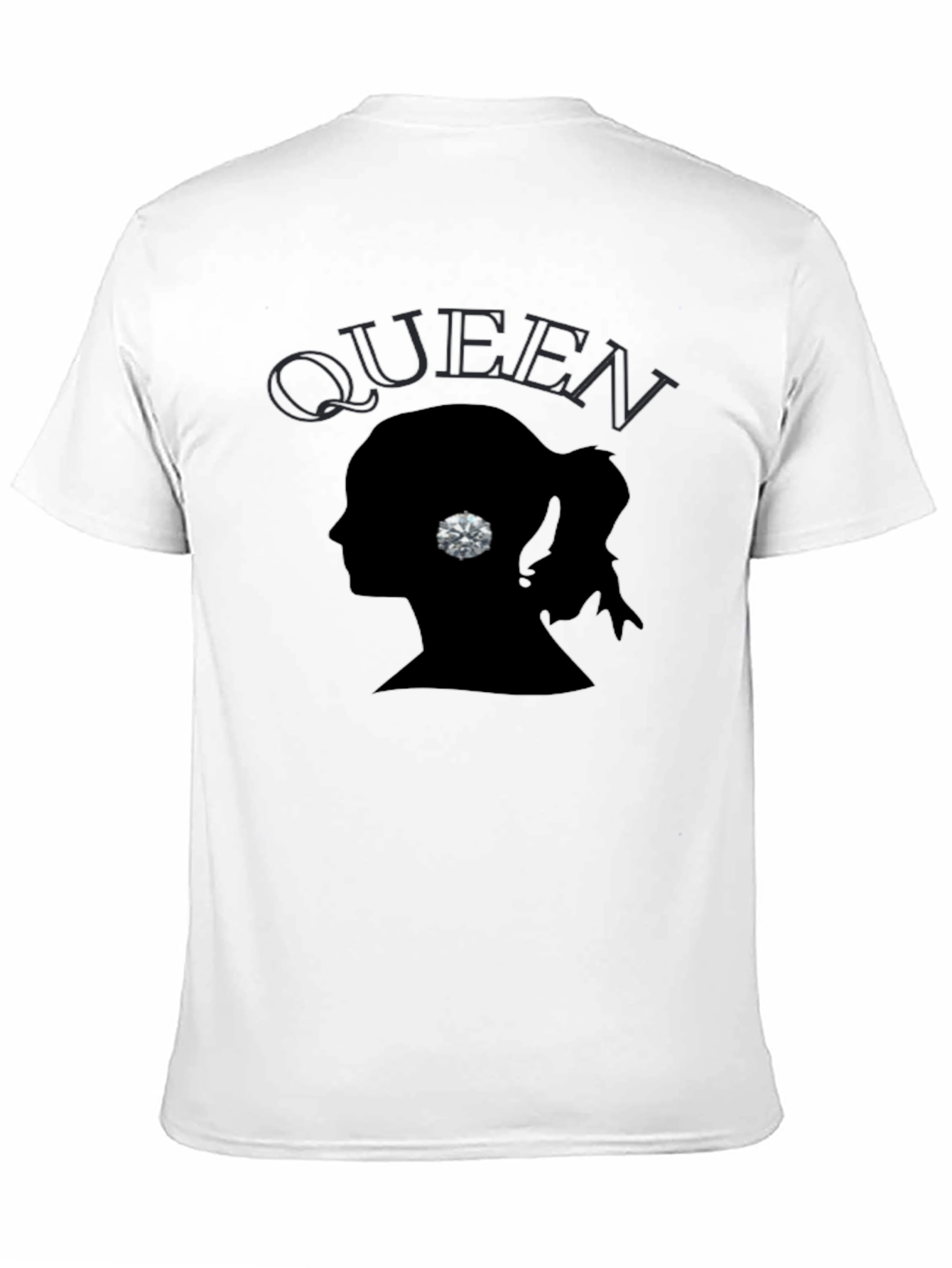 Queen Silhouette Graphic Print Mens T-Shirt