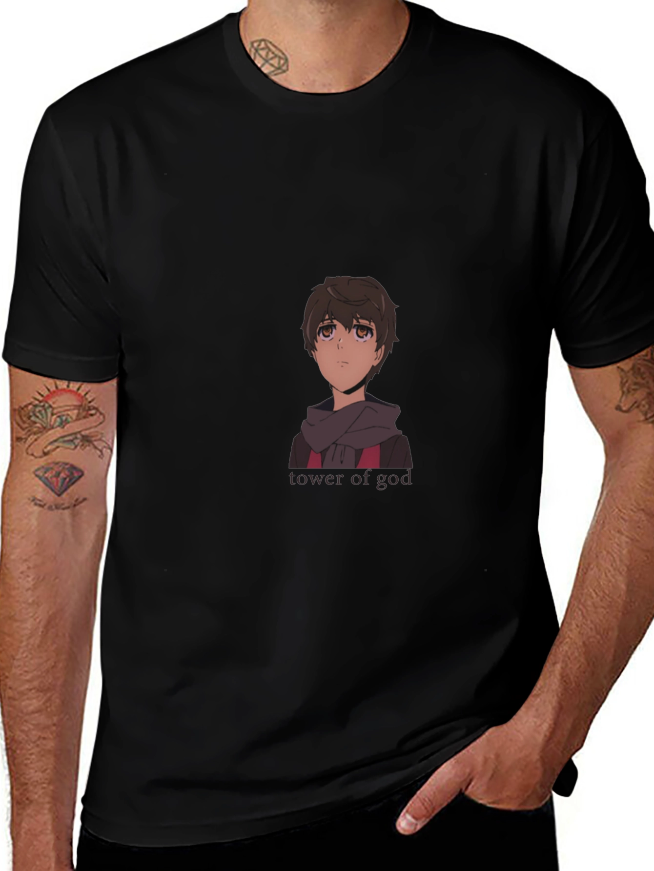 Tower of God Anime Graphic Black T-Shirt