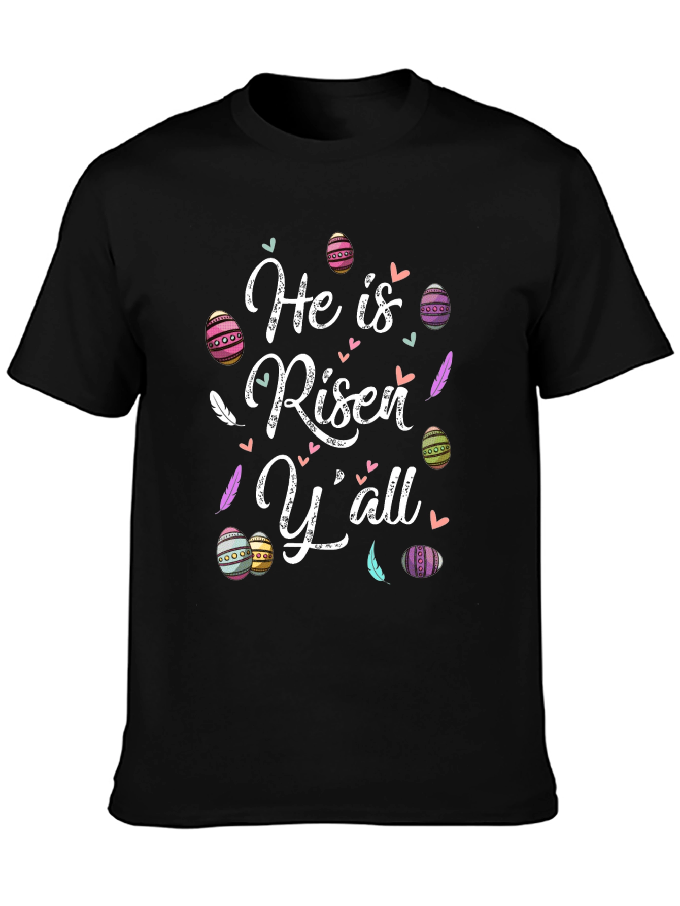 He is Risen Yall Easter Graphic T-Shirt