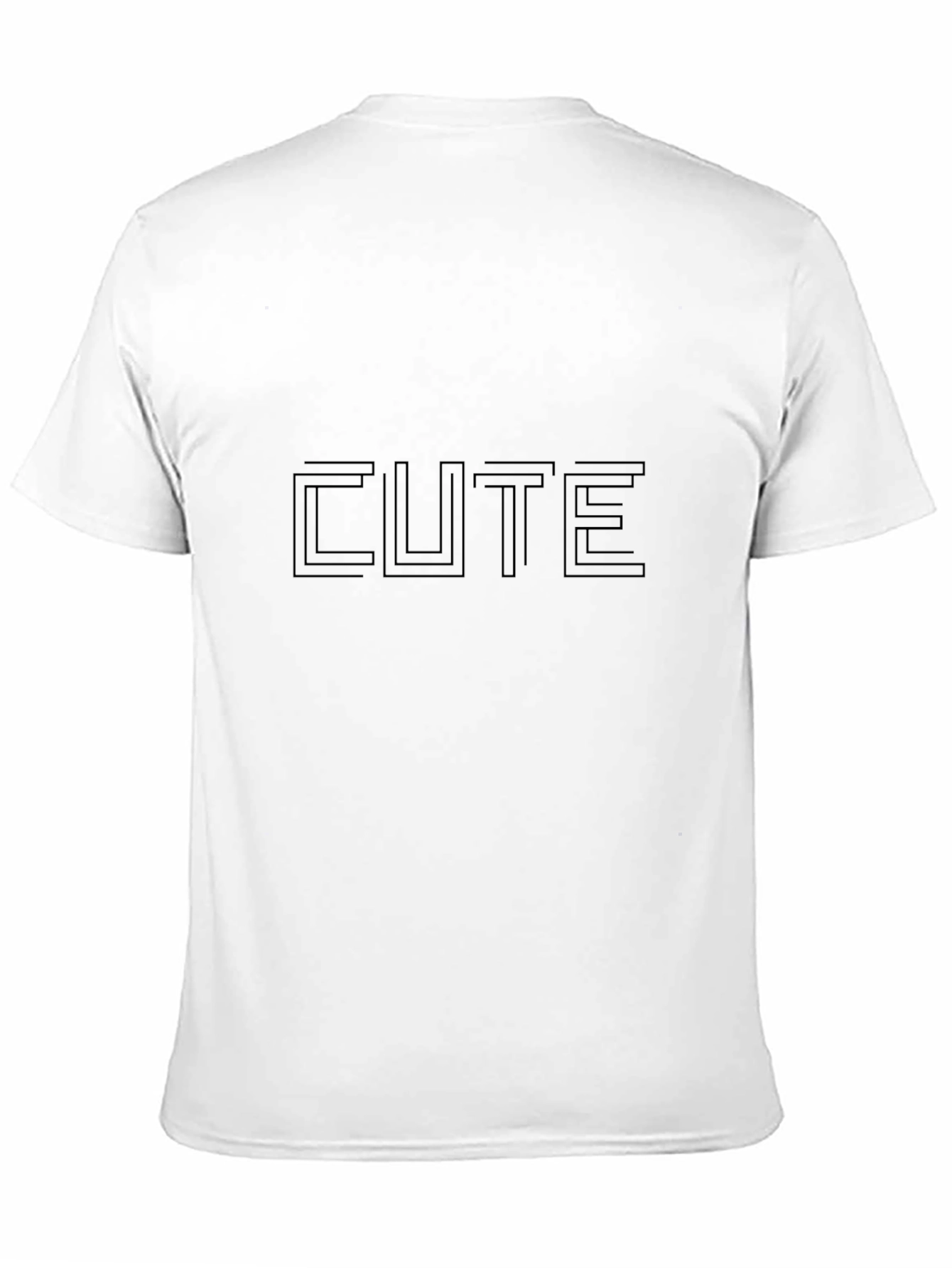 Modern Cute Graphic Black T-Shirt
