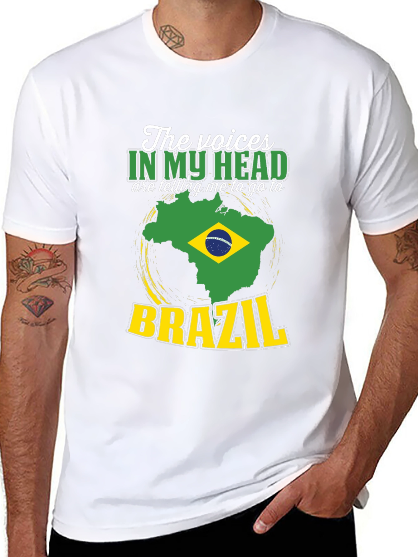 Brazil Calling Mens T-Shirt