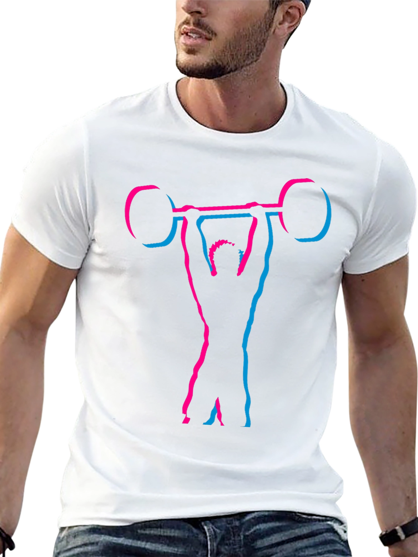 Weightlifting Silhouette T-Shirt - Black