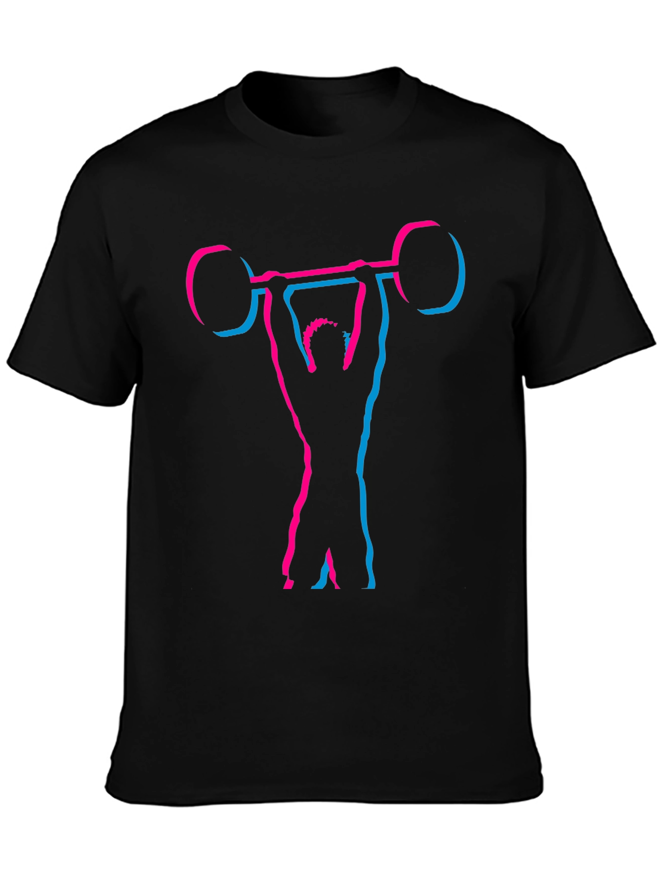 Weightlifting Silhouette T-Shirt - Black
