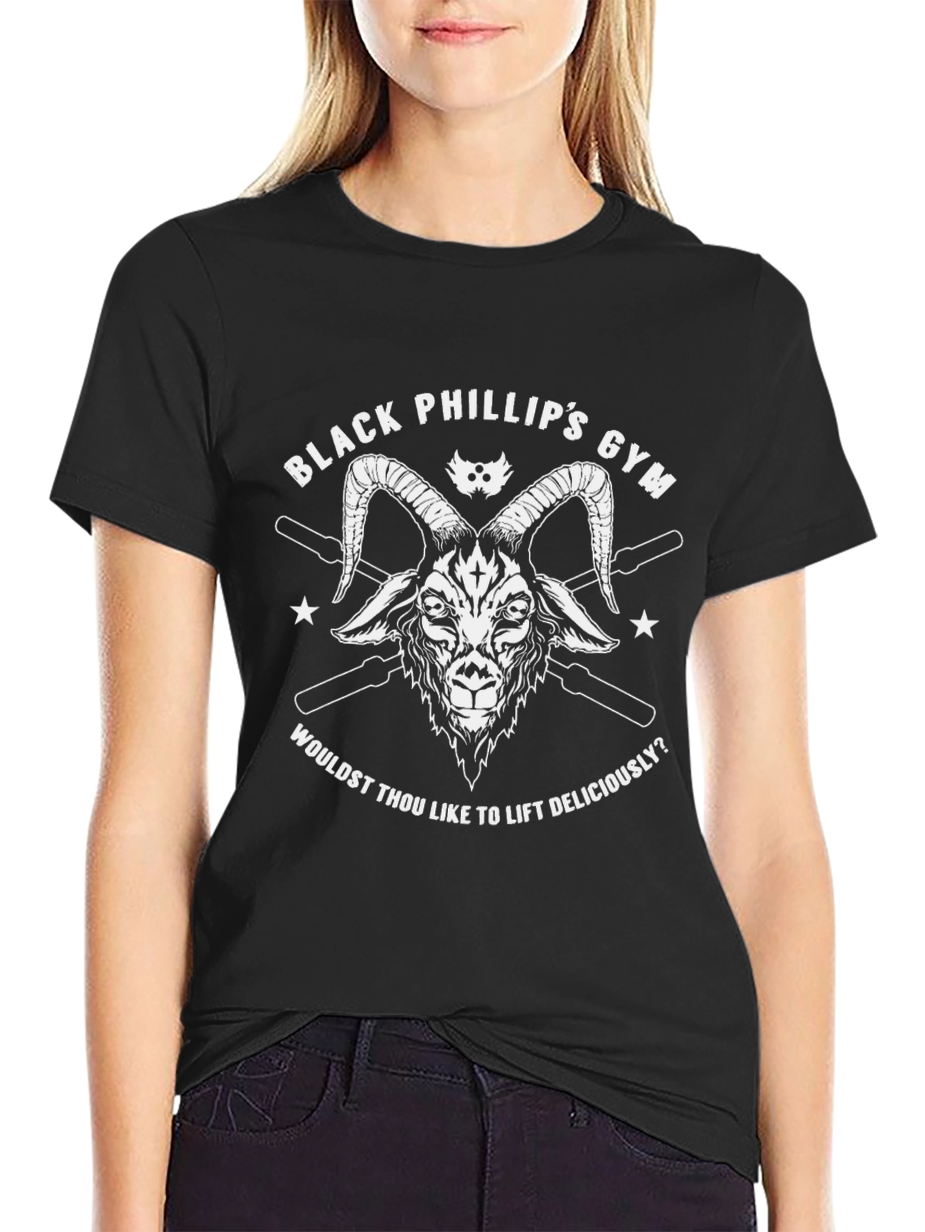 Black Phillips Gym T-Shirt - Lift Deliciously