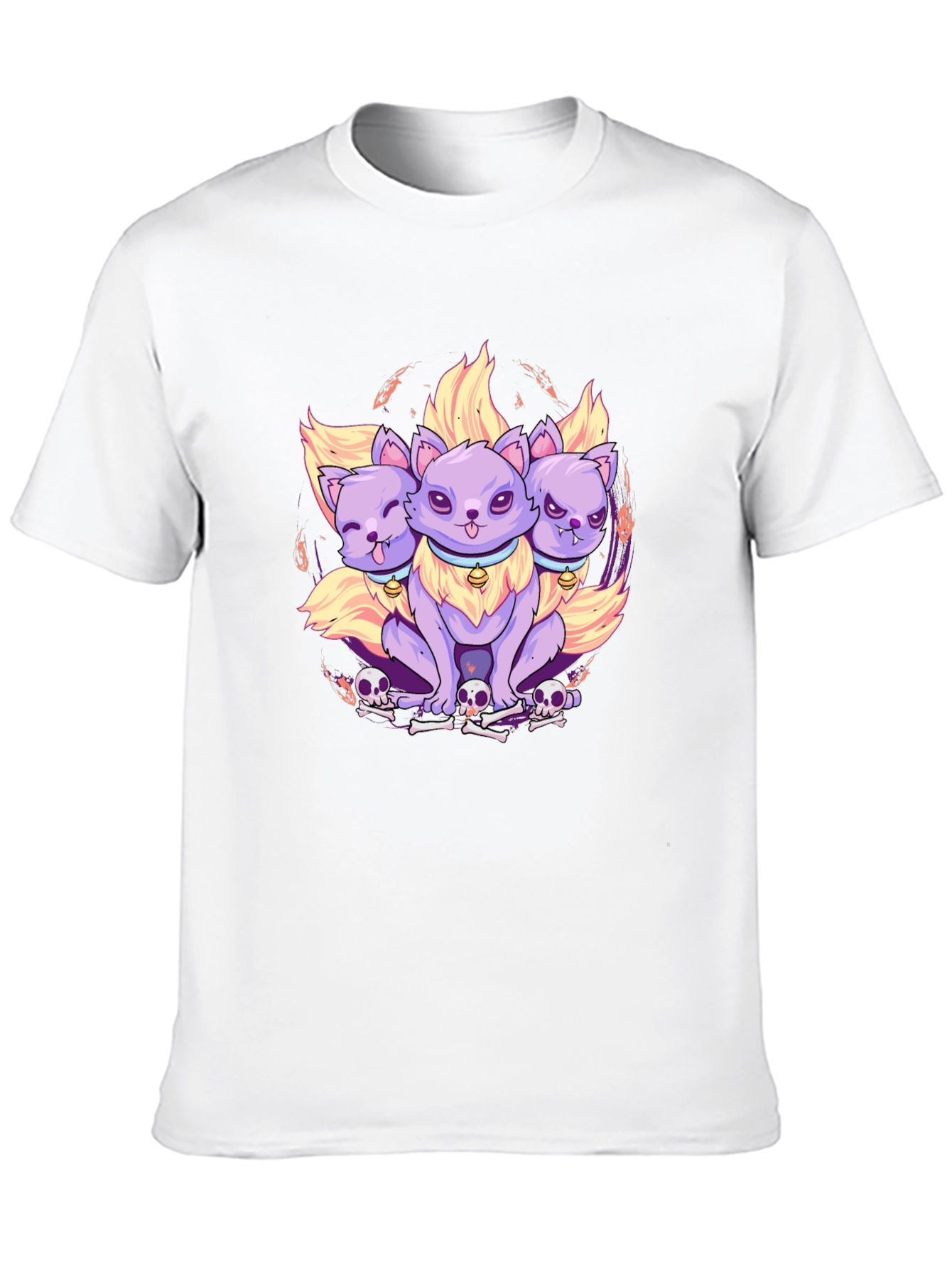 Three-Headed Cerberus Cat T-Shirt