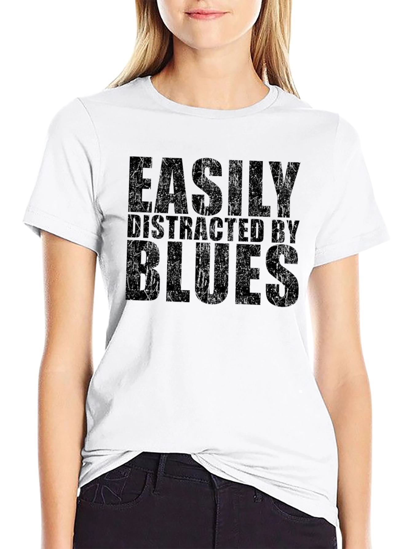 Easily Distracted by Blues Music T-Shirt