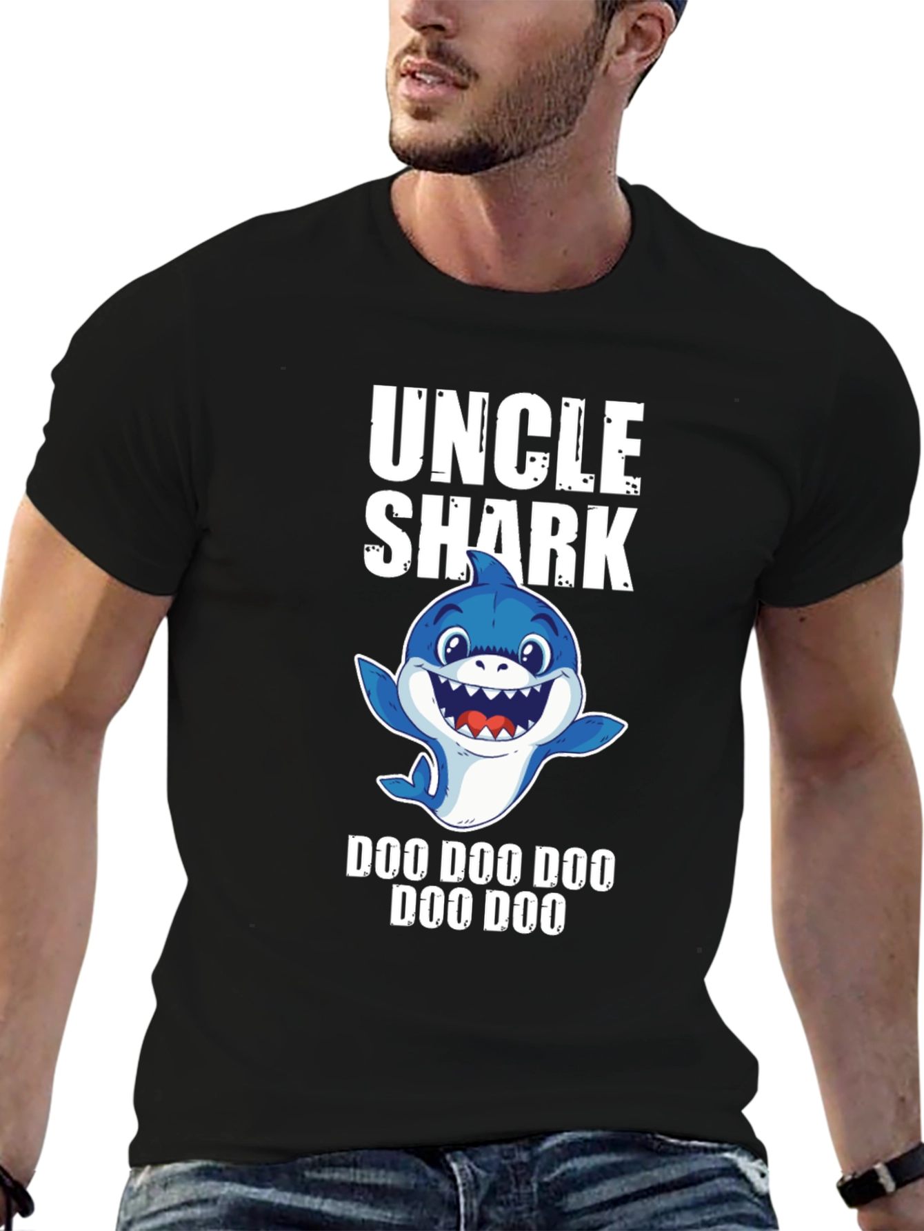 Uncle Shark Doo Doo T-Shirt - Fun Family Apparel