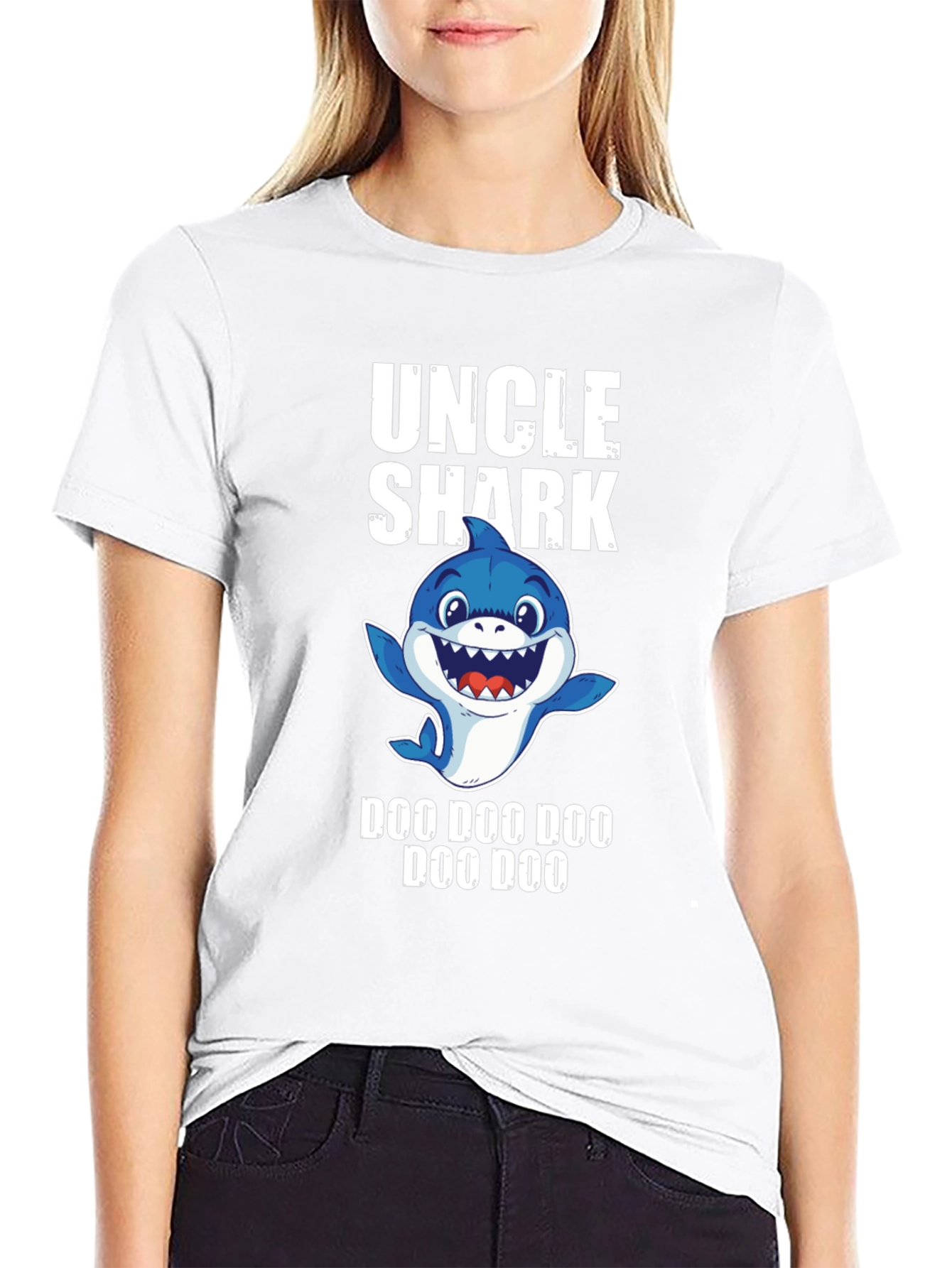 Uncle Shark Doo Doo T-Shirt - Fun Family Apparel