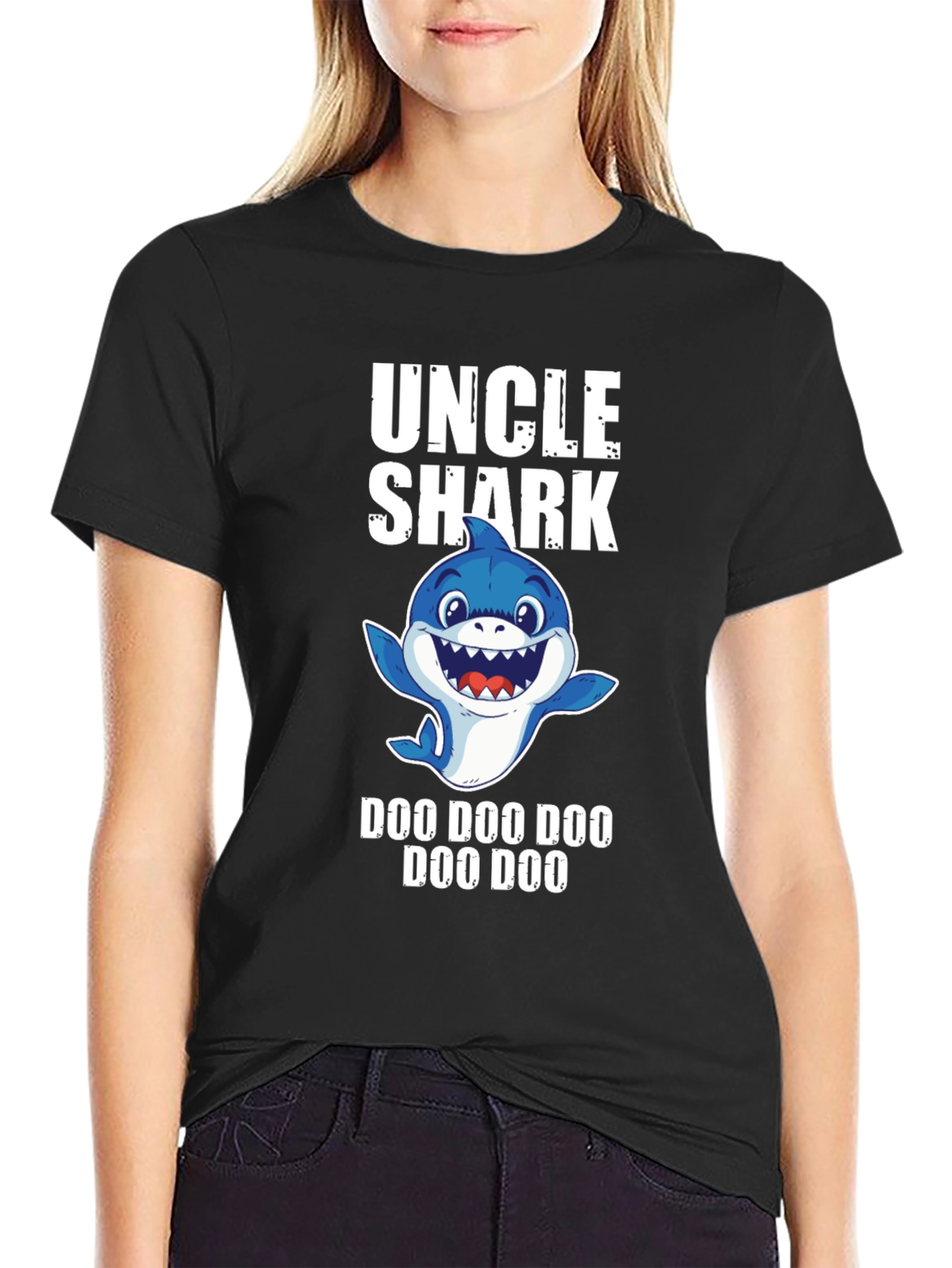 Uncle Shark Doo Doo T-Shirt - Fun Family Apparel