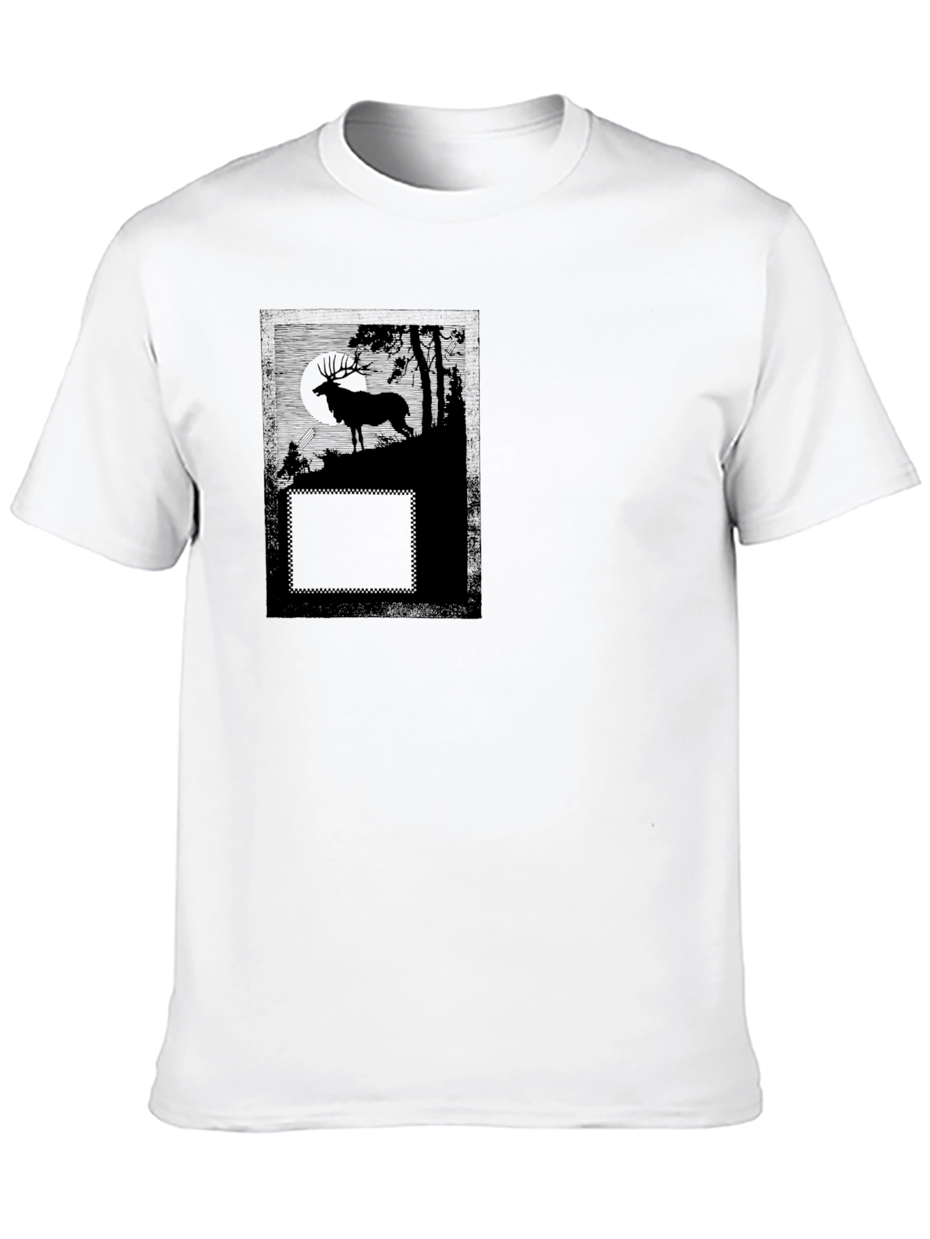Black Deer Graphic T-Shirt