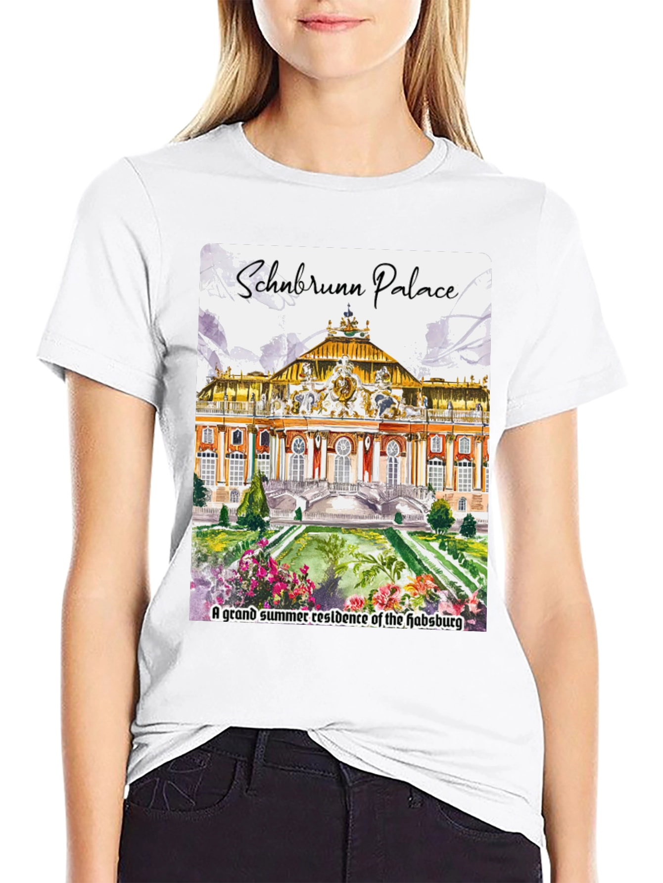 Schönbrunn Palace Graphic T-Shirt - Austria Souvenir Tee