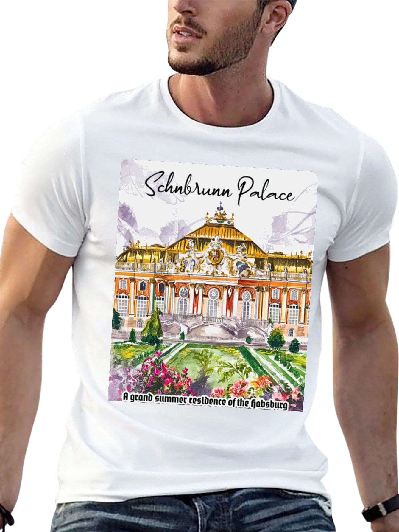 Schönbrunn Palace Graphic T-Shirt - Austria Souvenir Tee