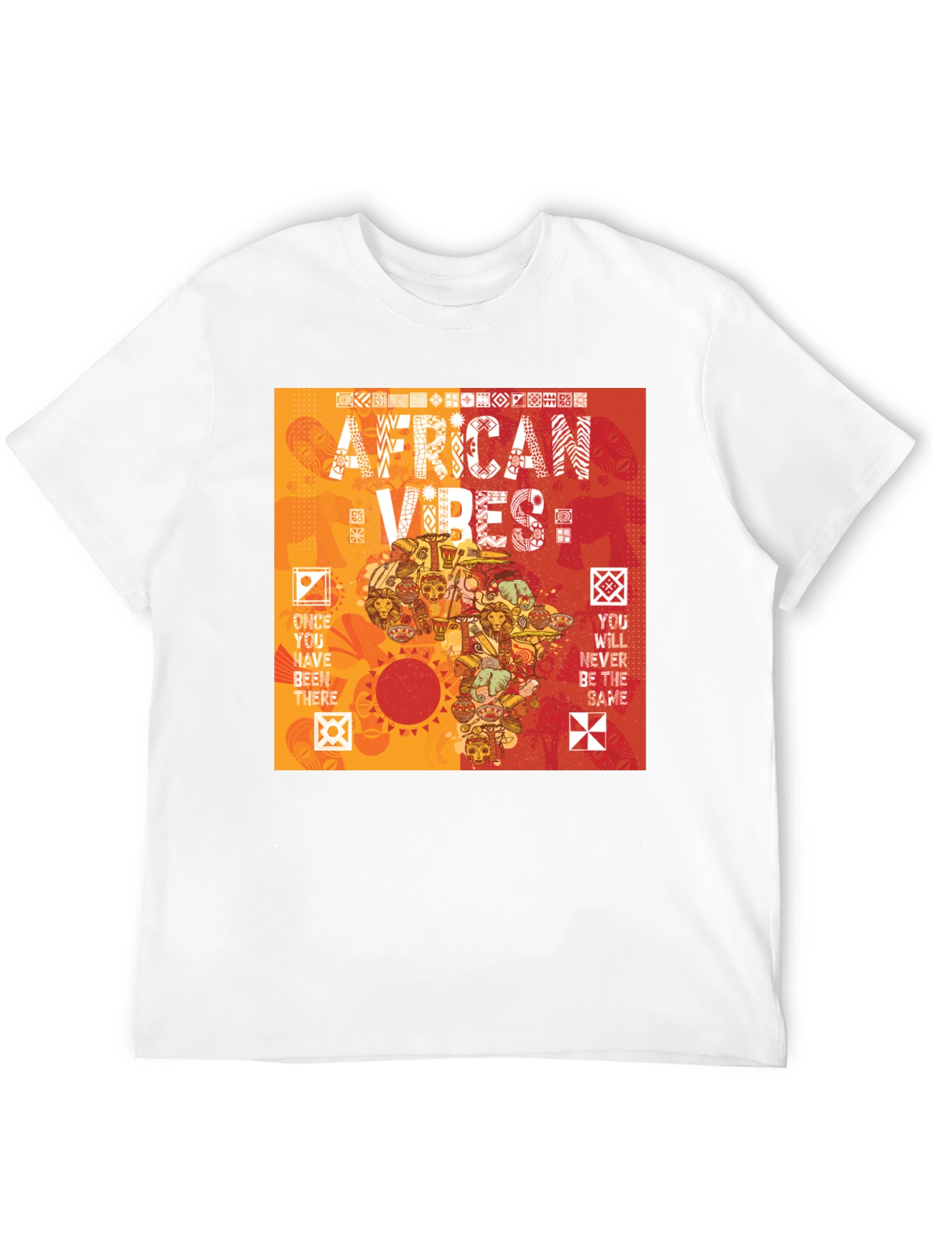 African Vibes Graphic Tee - Black