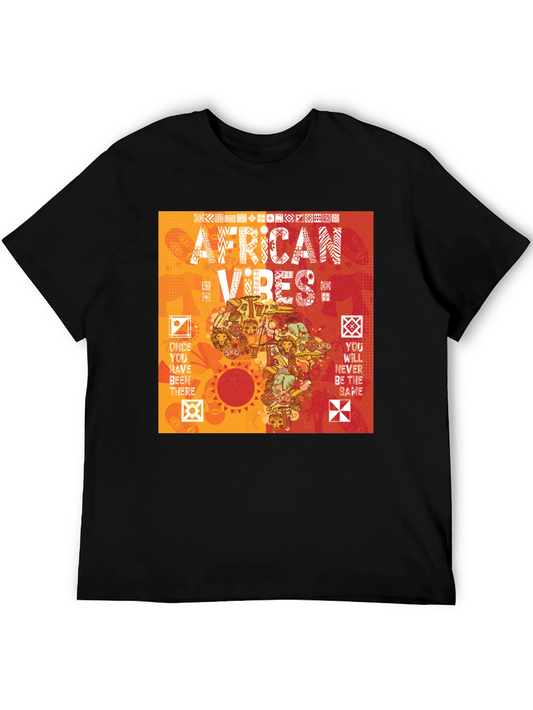 African Vibes Graphic Tee - Black