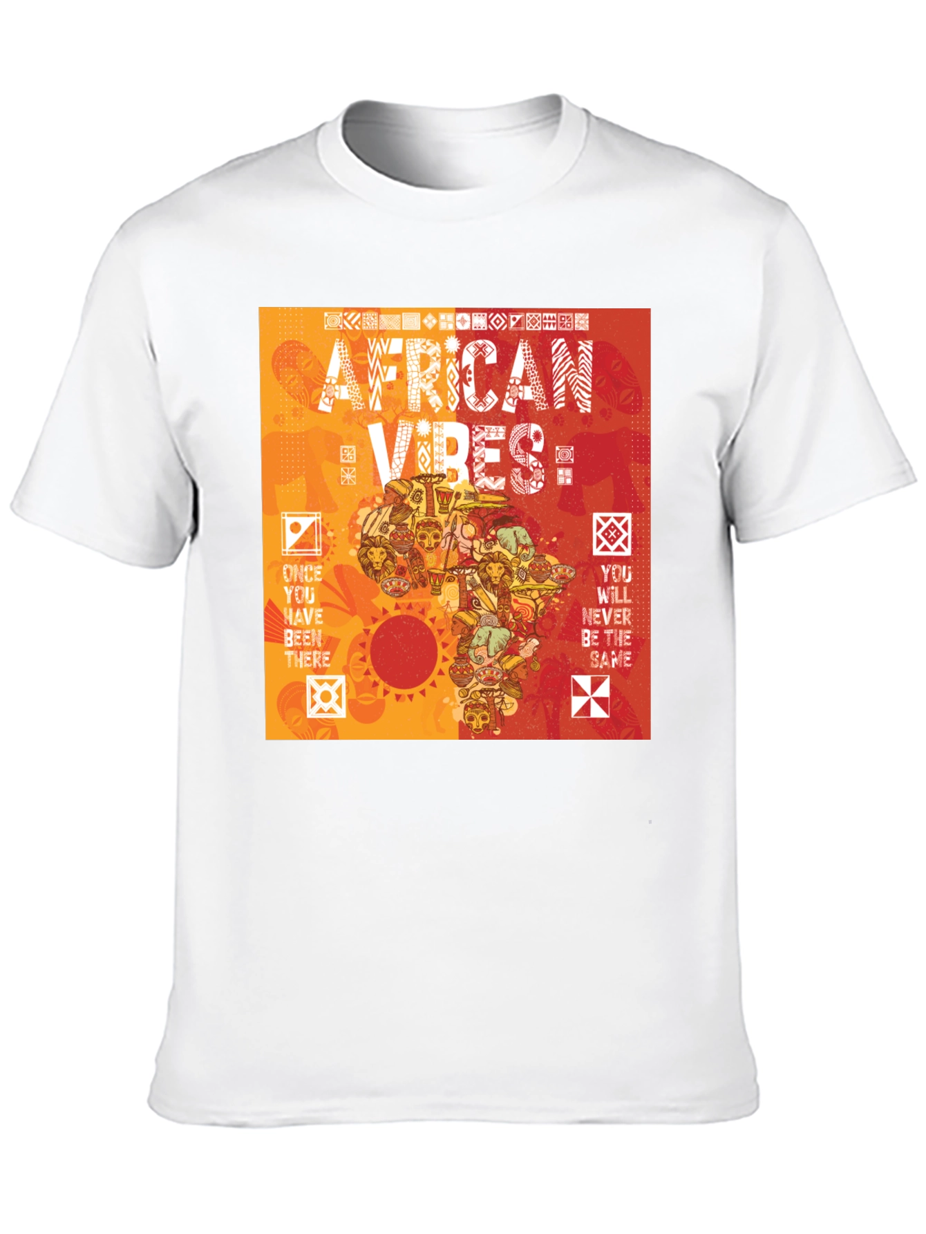 African Vibes Graphic Tee - Black