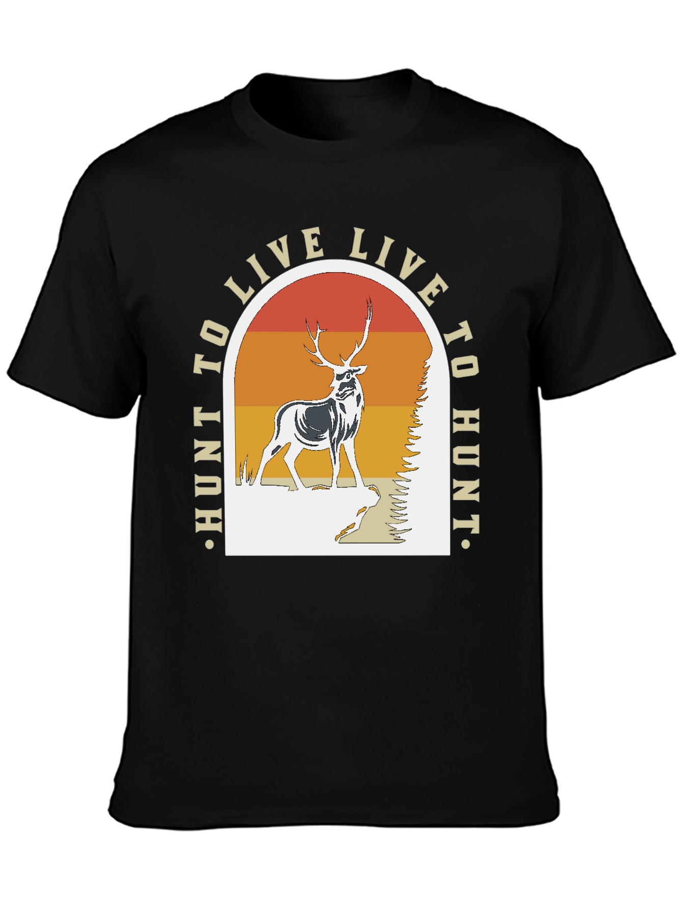 Hunt to Live T-Shirt - Deer Graphic Tee