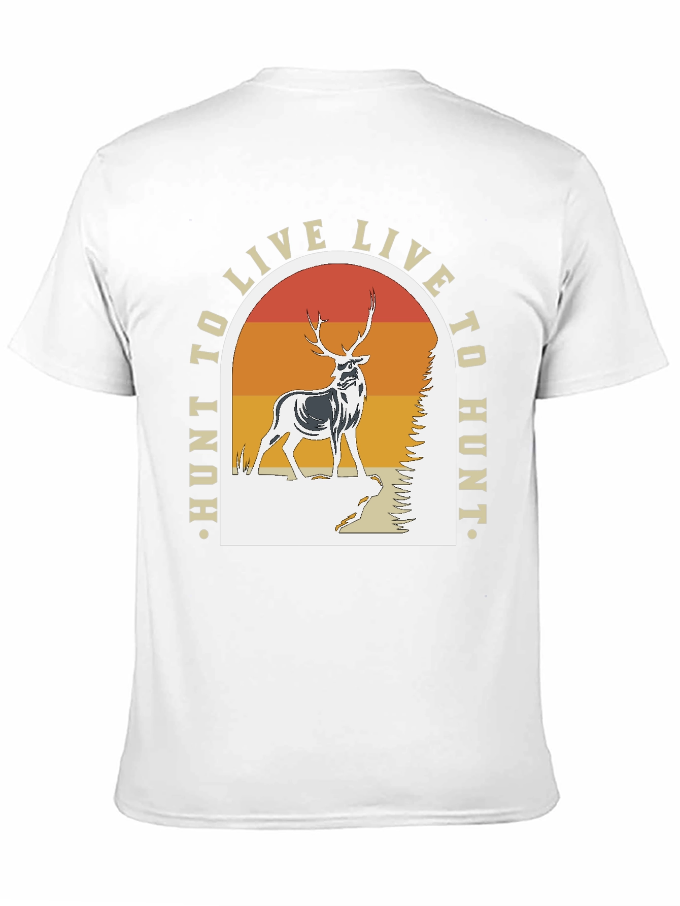 Hunt to Live T-Shirt - Deer Graphic Tee