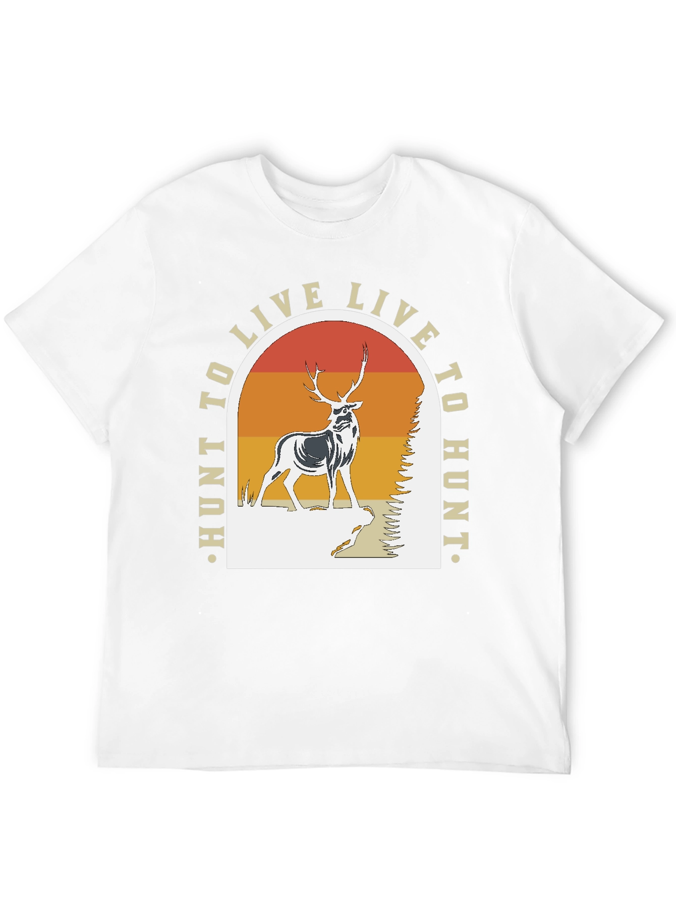 Hunt to Live T-Shirt - Deer Graphic Tee