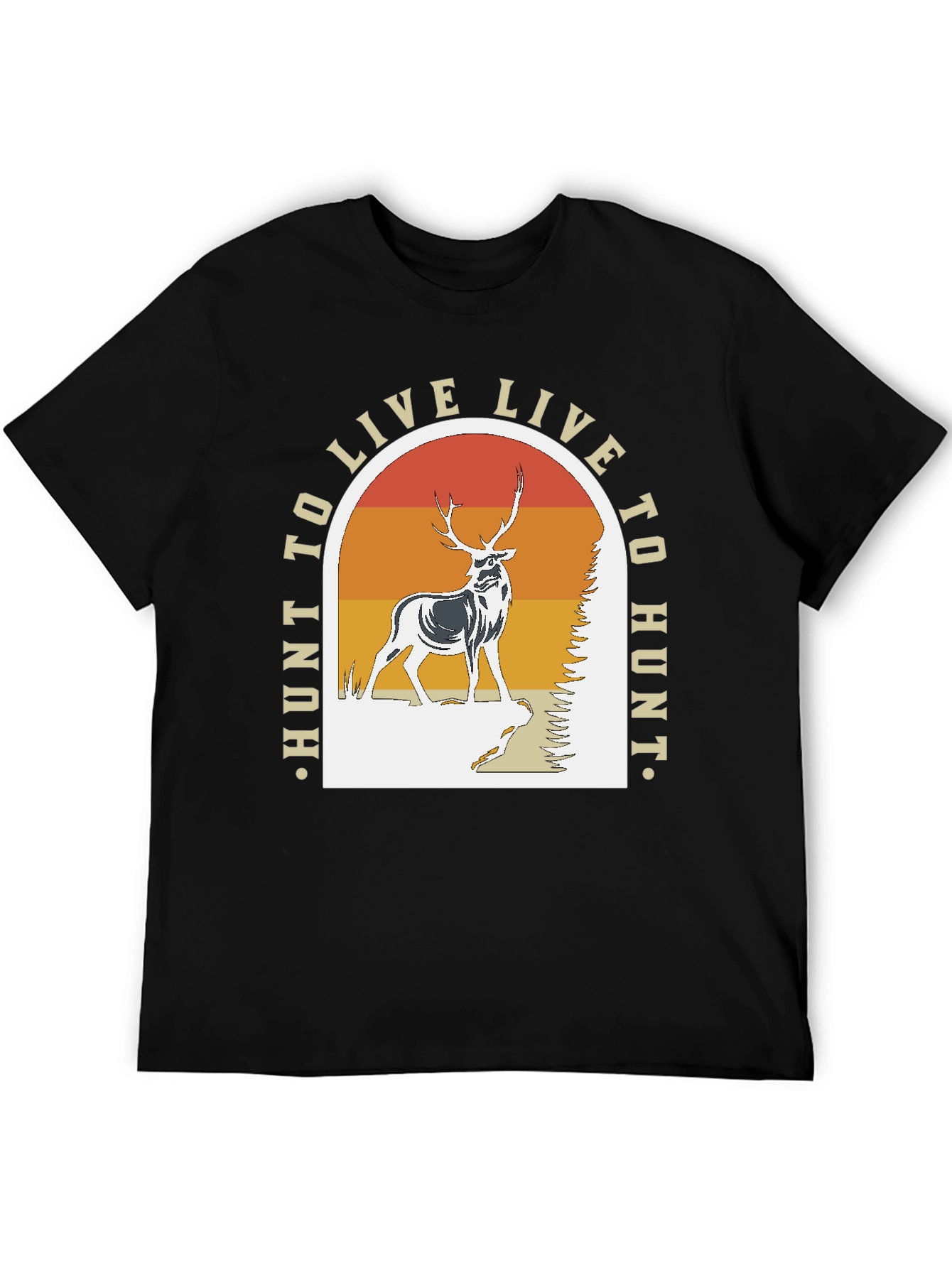 Hunt to Live T-Shirt - Deer Graphic Tee