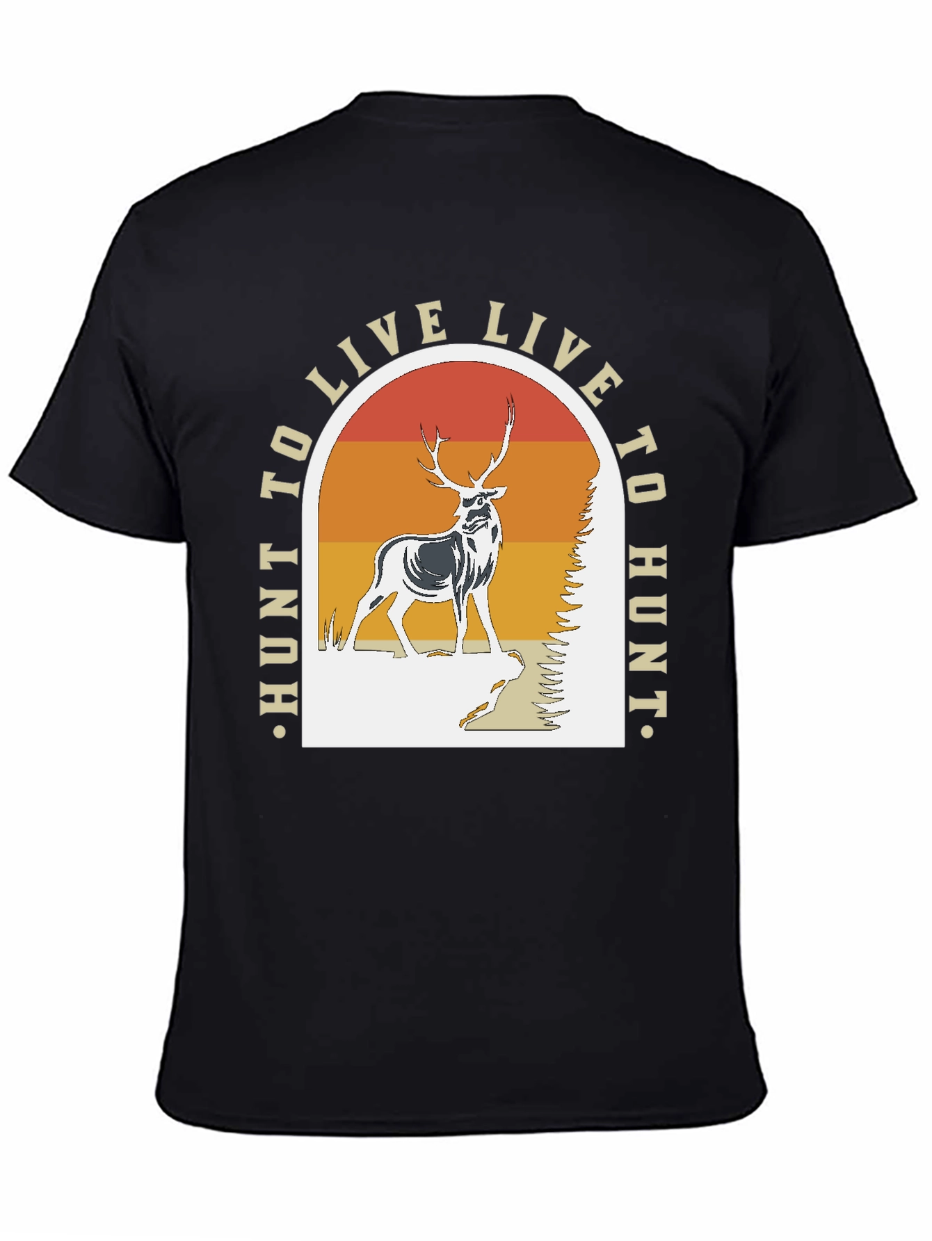 Hunt to Live T-Shirt - Deer Graphic Tee