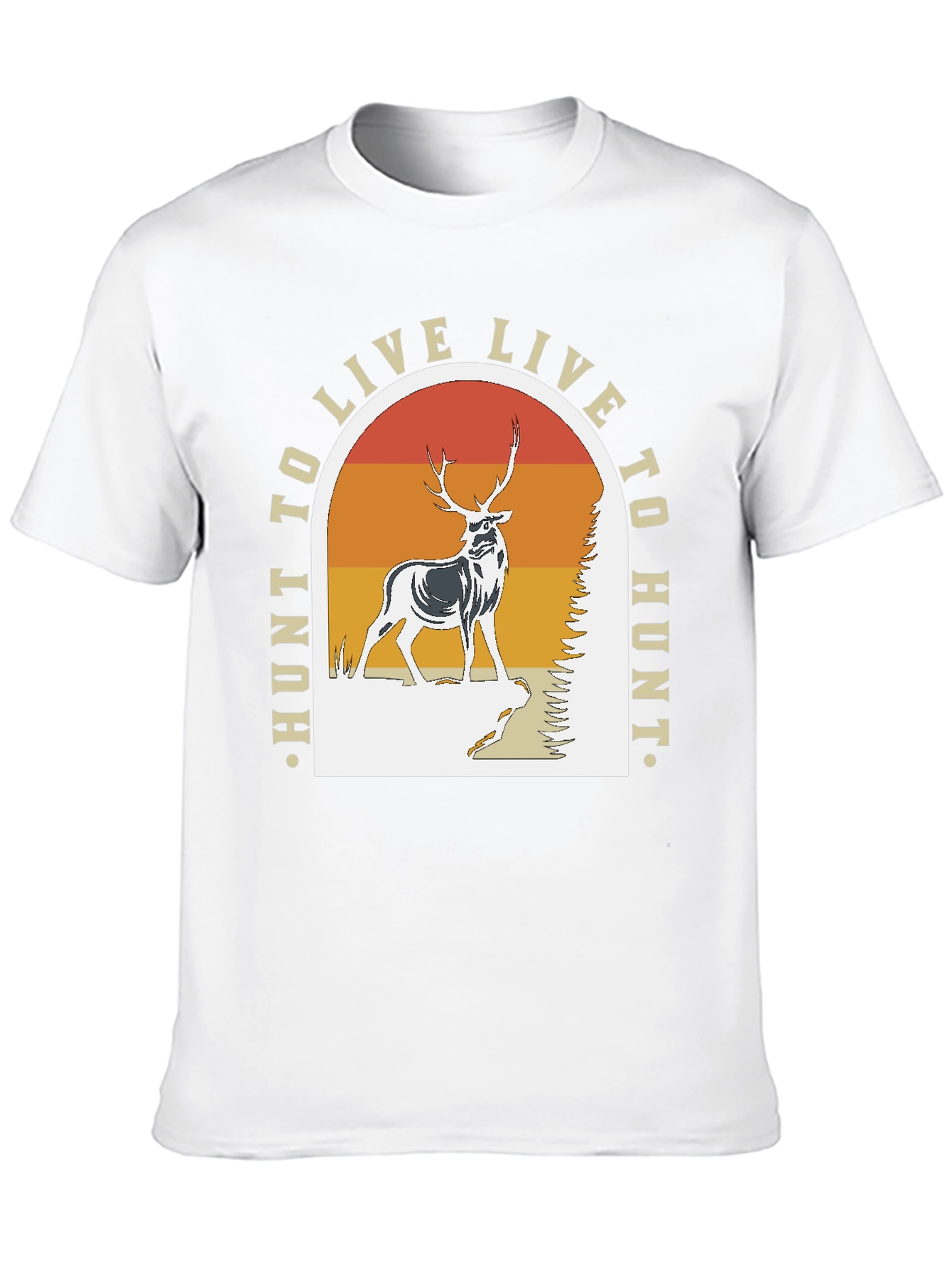 Hunt to Live T-Shirt - Deer Graphic Tee