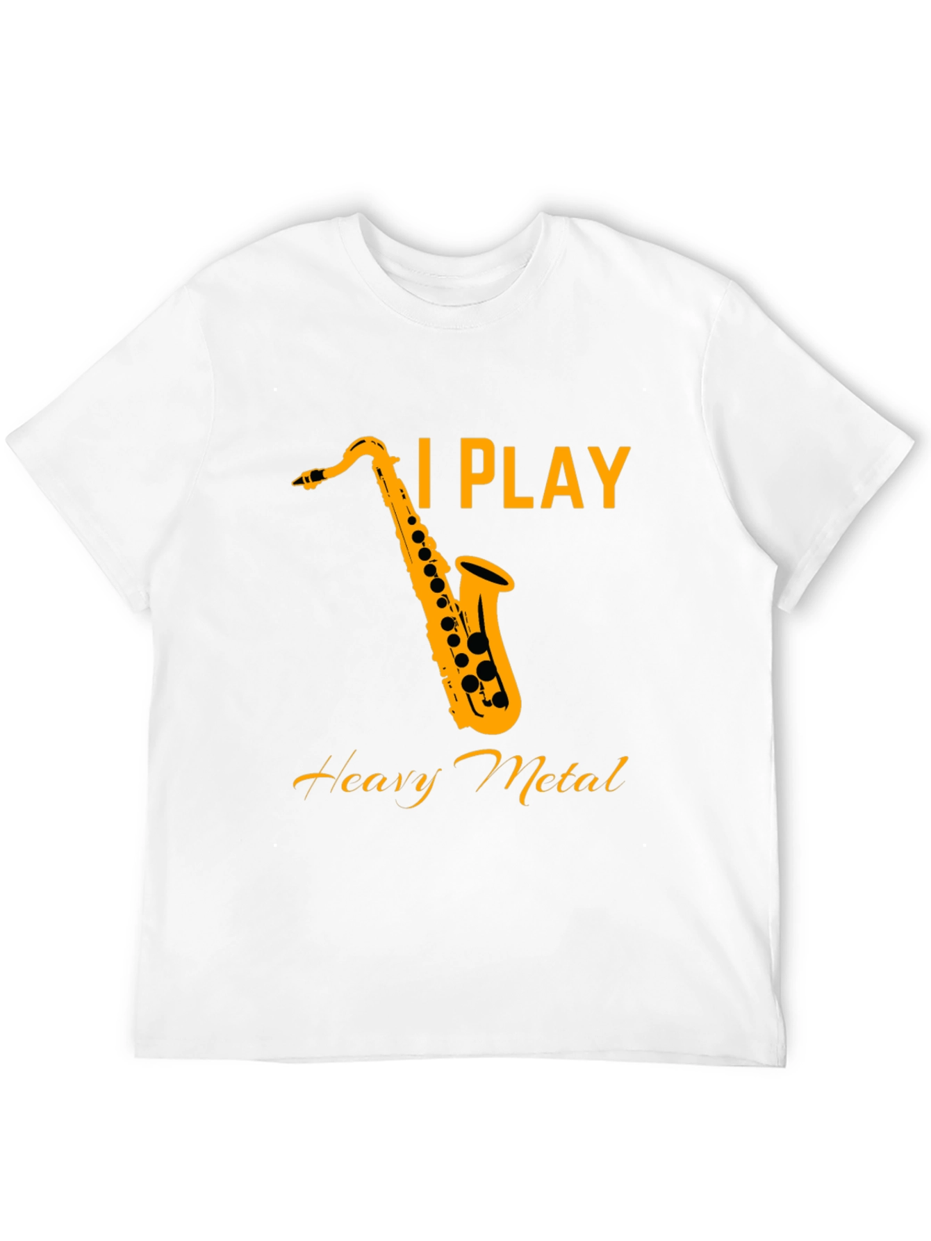 I Play Heavy Metal Saxophone Black T-Shirt