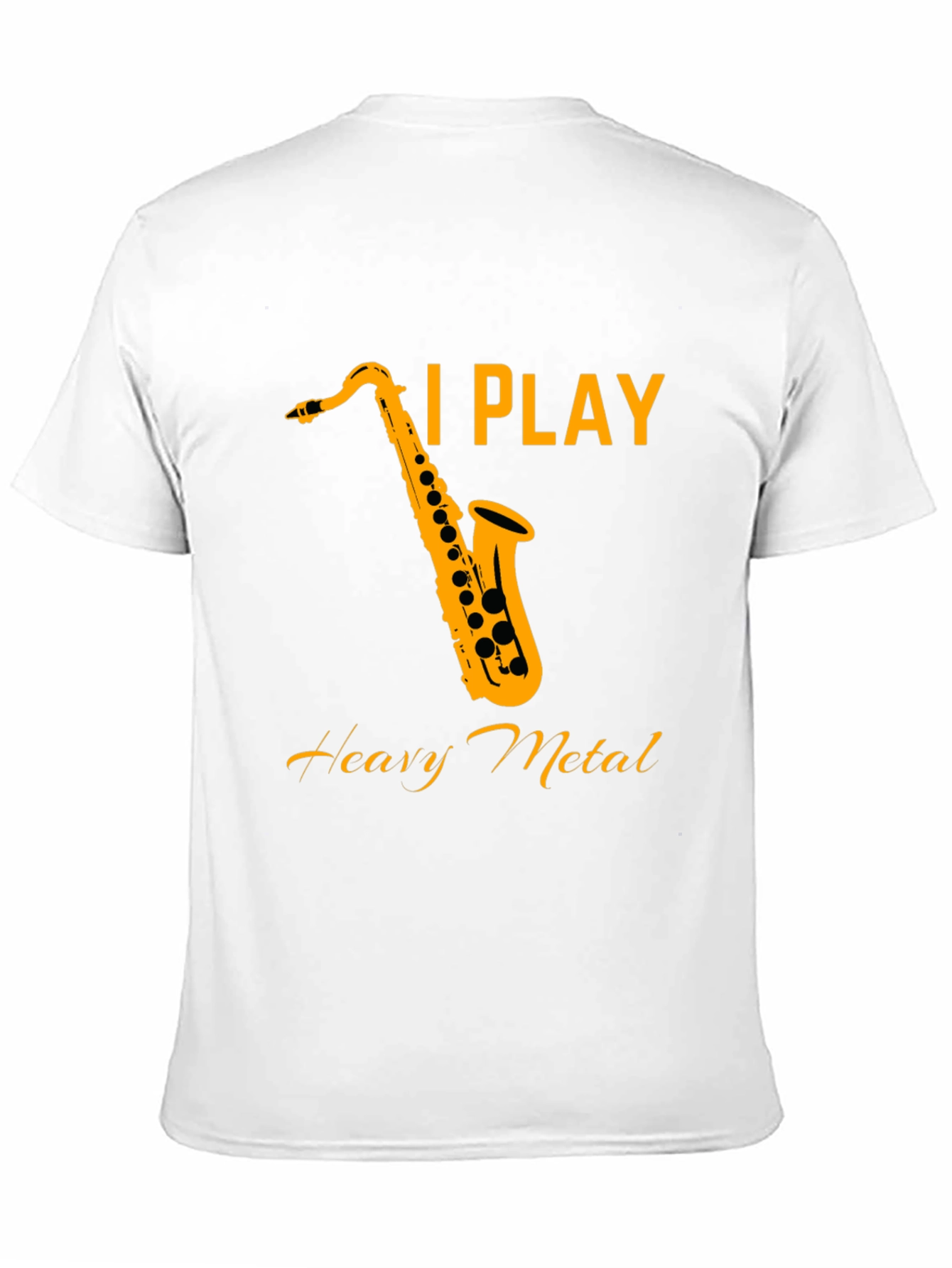 I Play Heavy Metal Saxophone Black T-Shirt