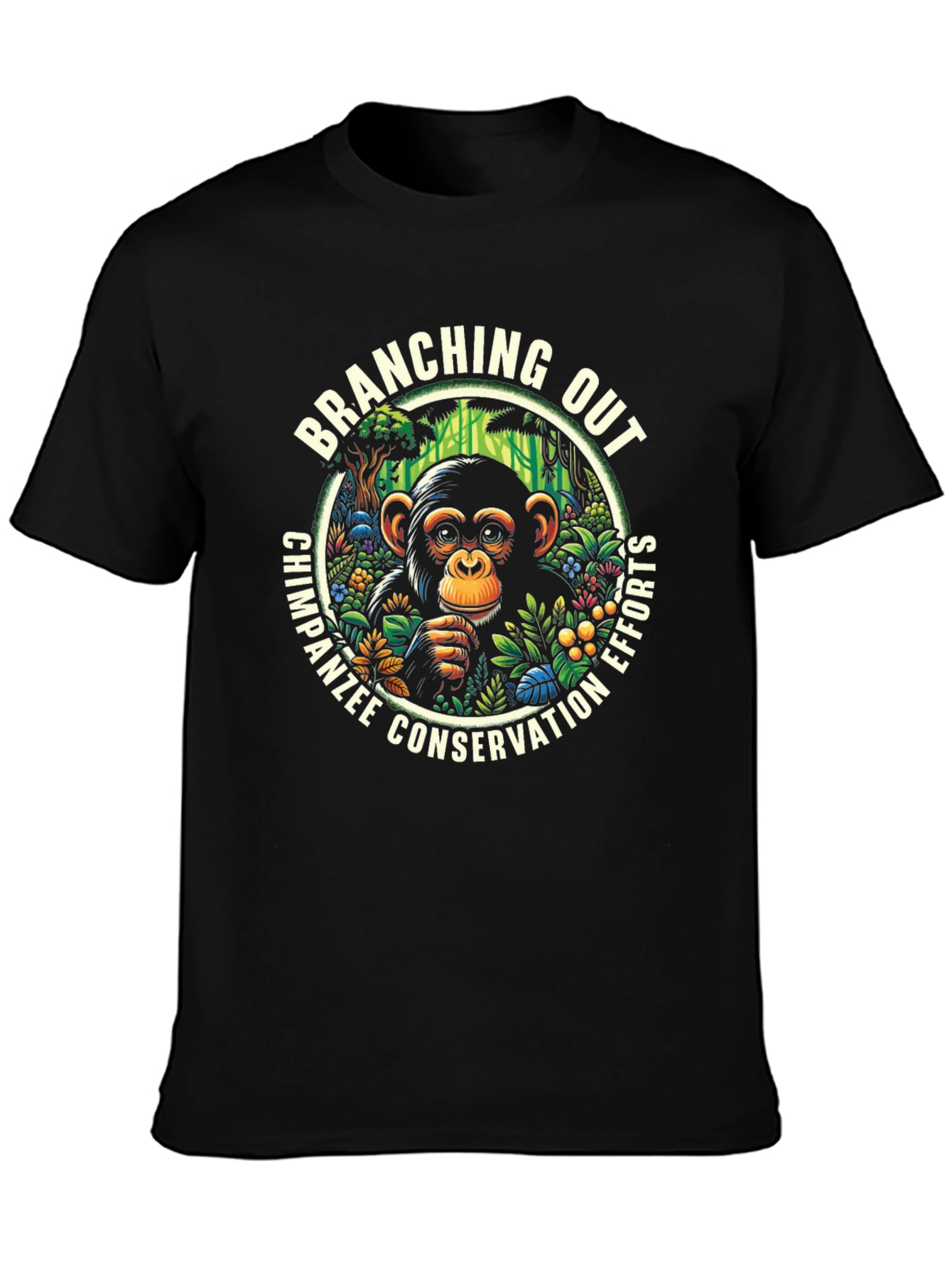 Chimpanzee Conservation T-Shirt - Branching Out Efforts