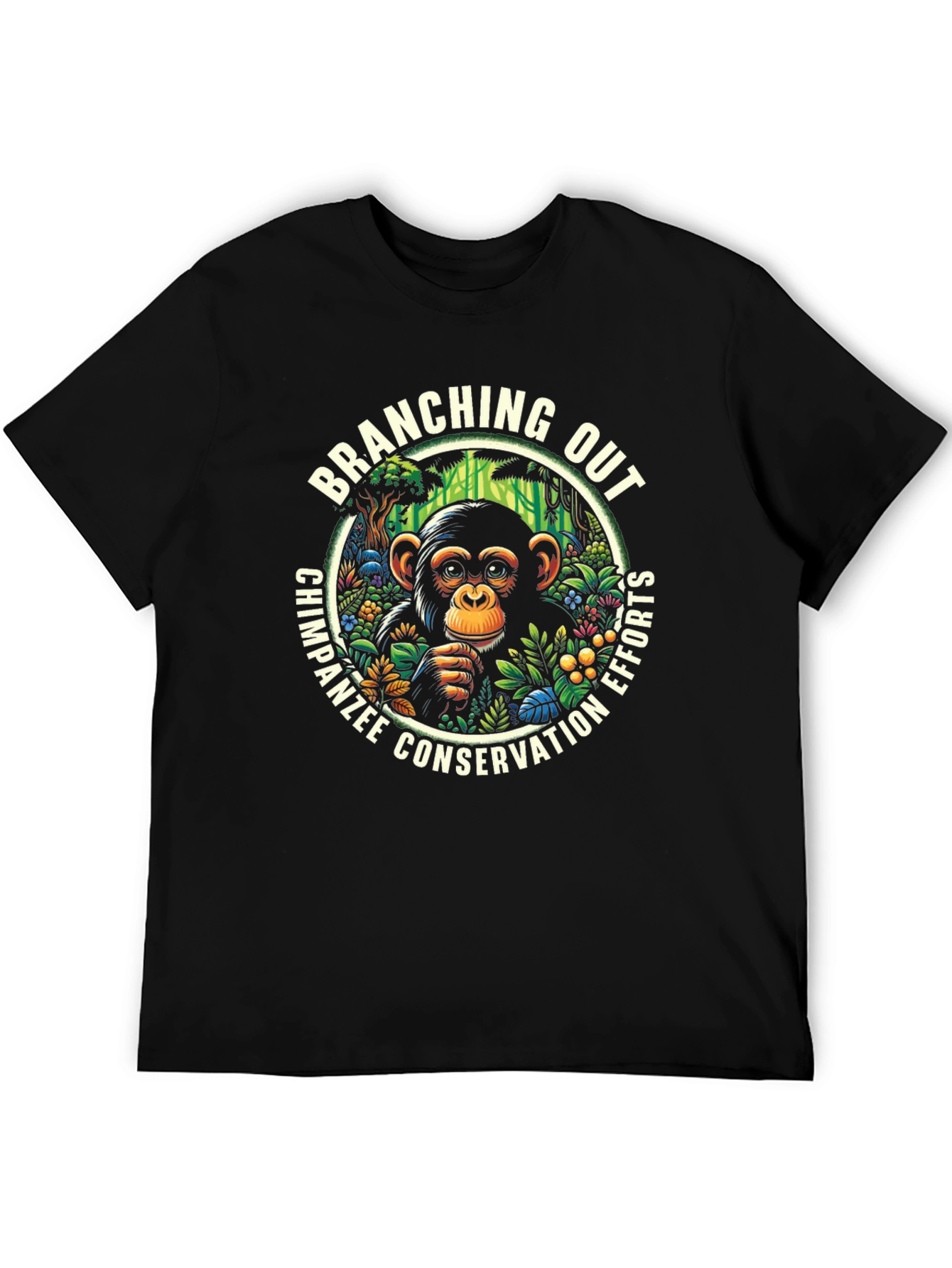 Chimpanzee Conservation T-Shirt - Branching Out Efforts