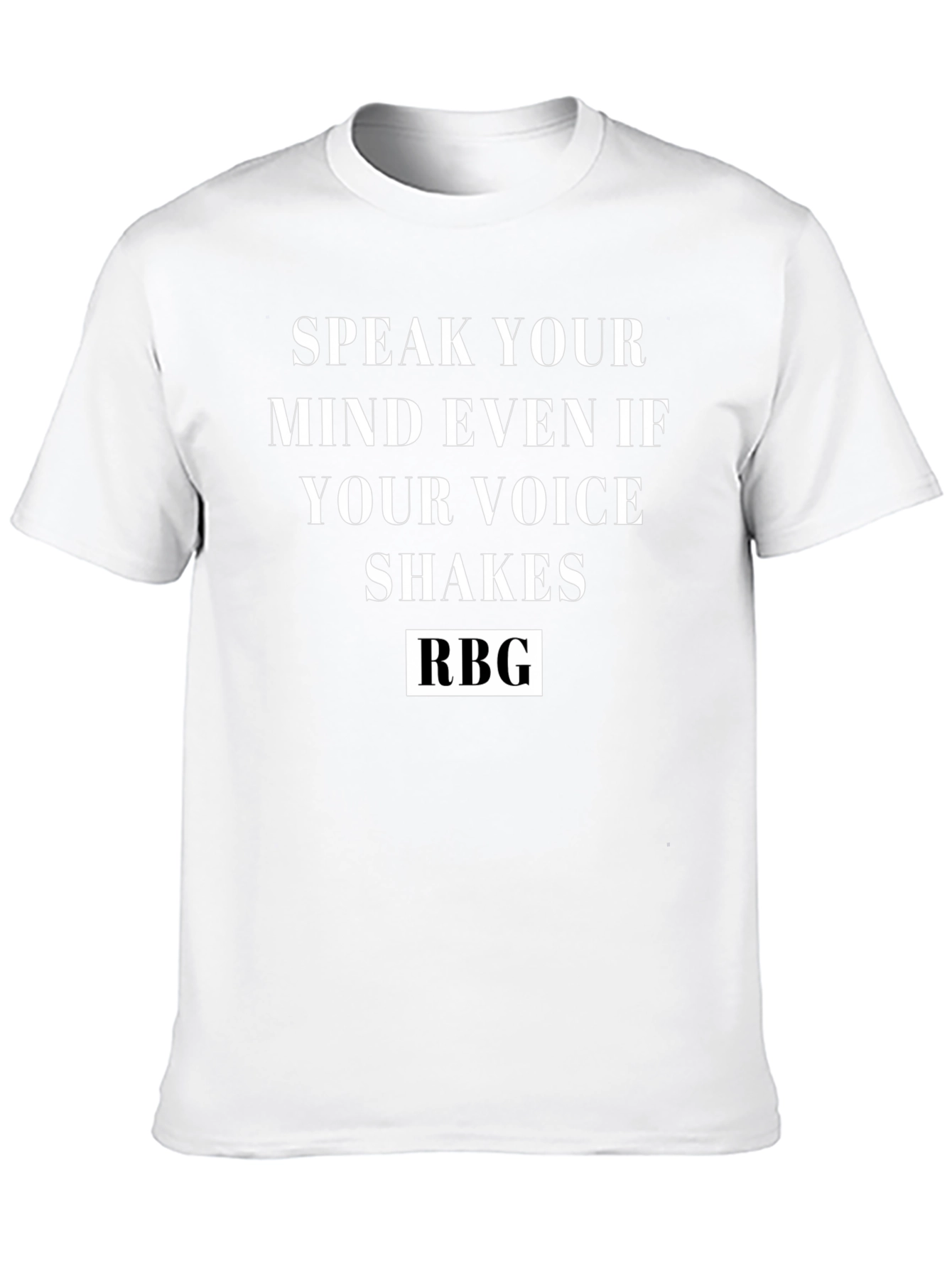 Speak Your Mind RBG Black T-Shirt