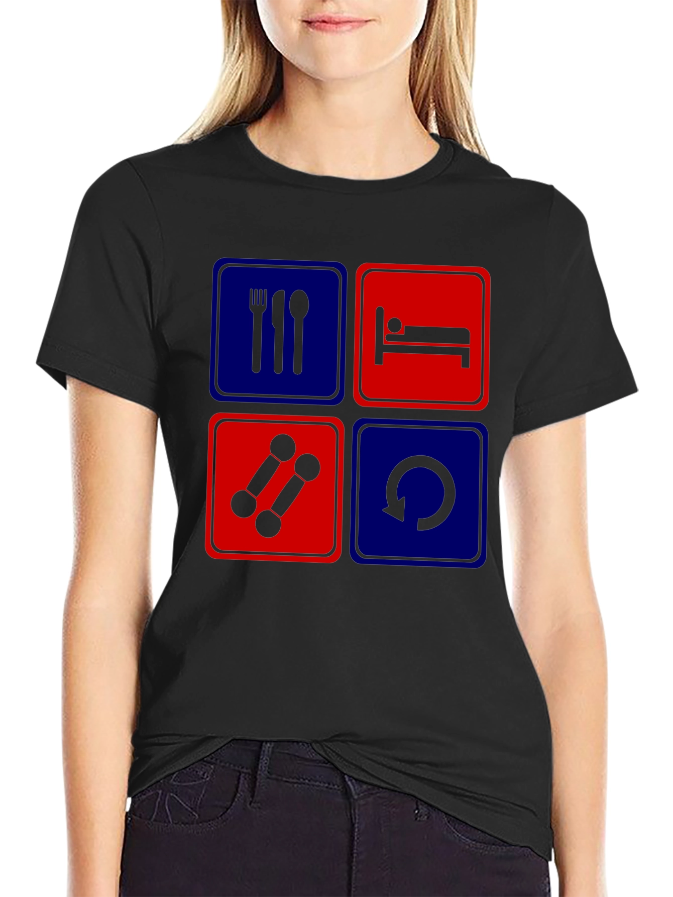 Eat Sleep Gym Repeat T-Shirt